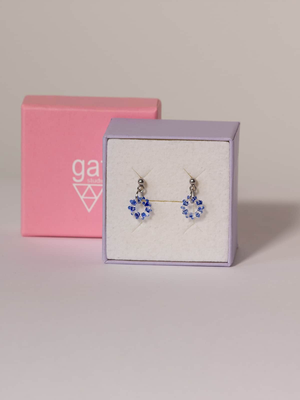 MIST Earrings - Small Blue — 3