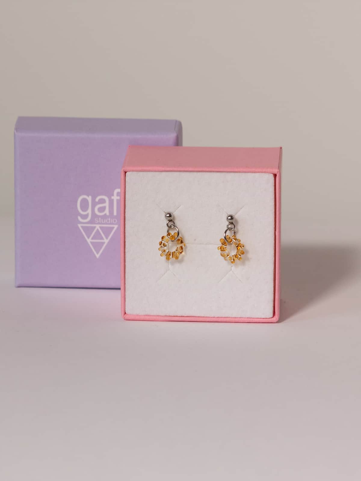 MIST Earrings - Small Amber — 3