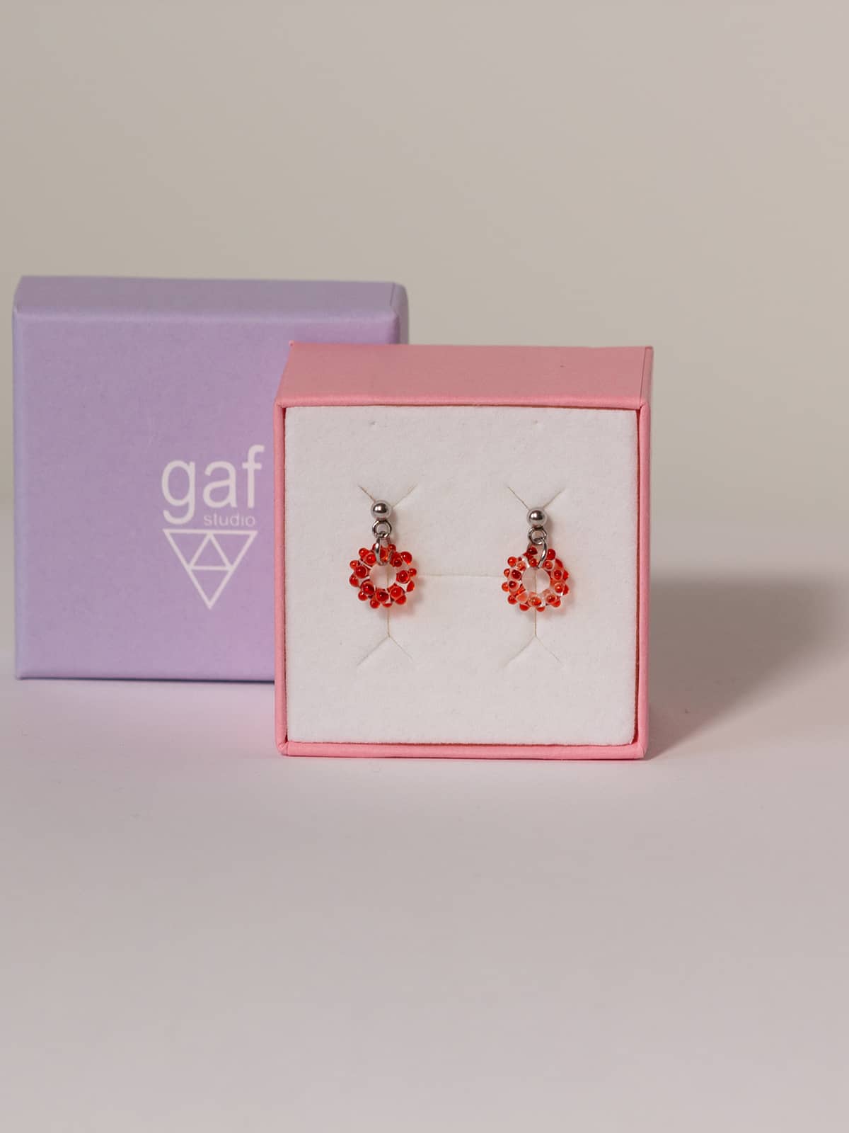MIST Earrings - Small Red — 3