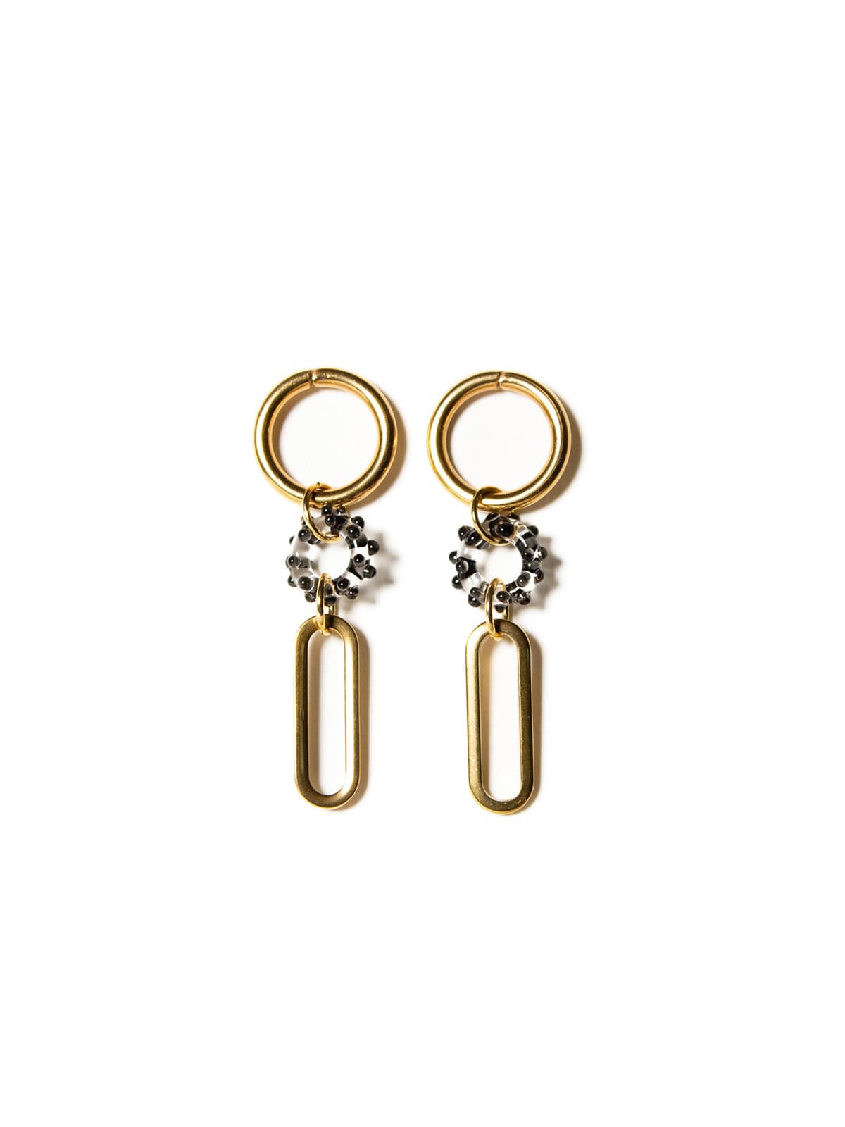 MIST Earrings - Long Black — 1