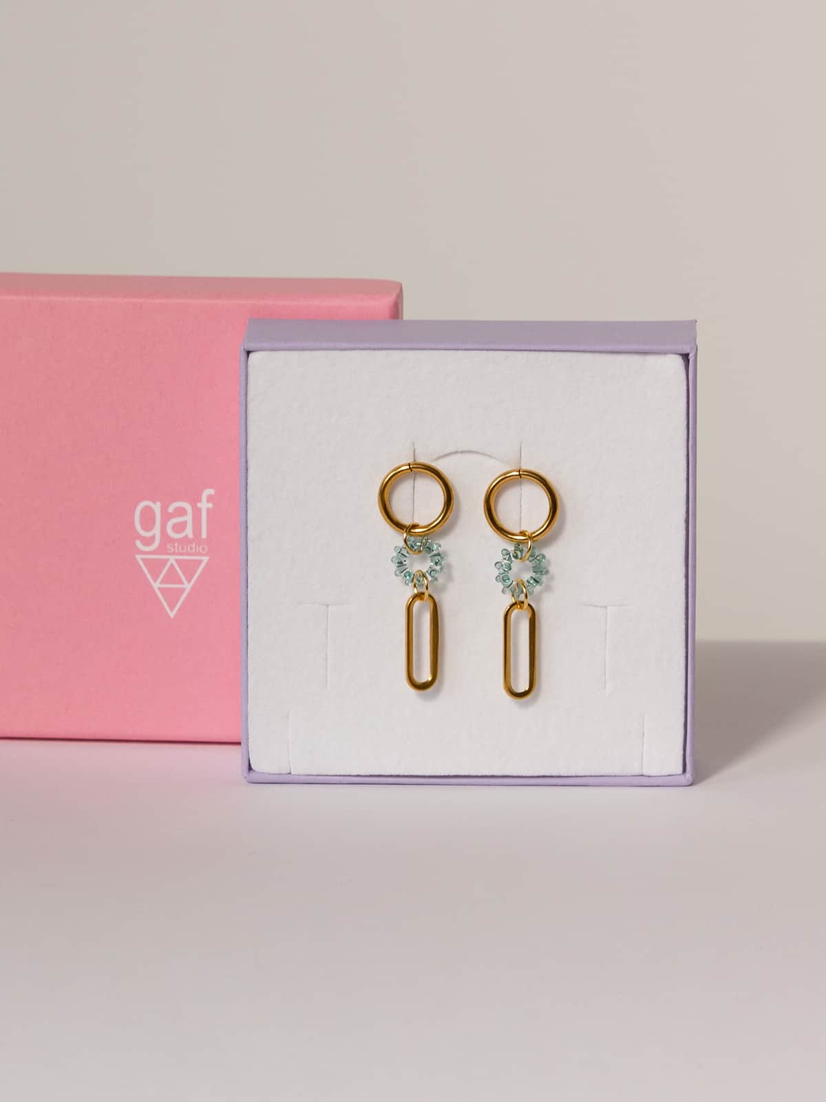 MIST Earrings - Long Mint — 2