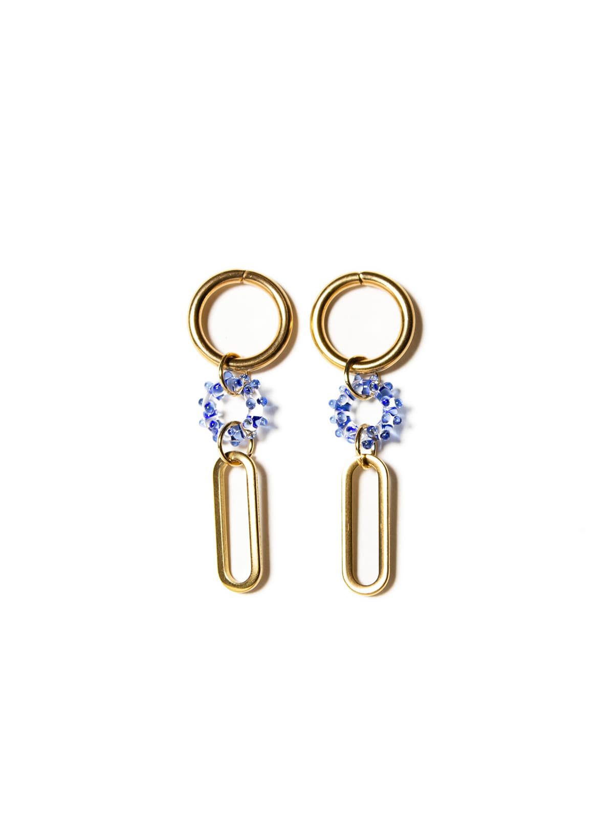 MIST Earrings - Long Blue — 1