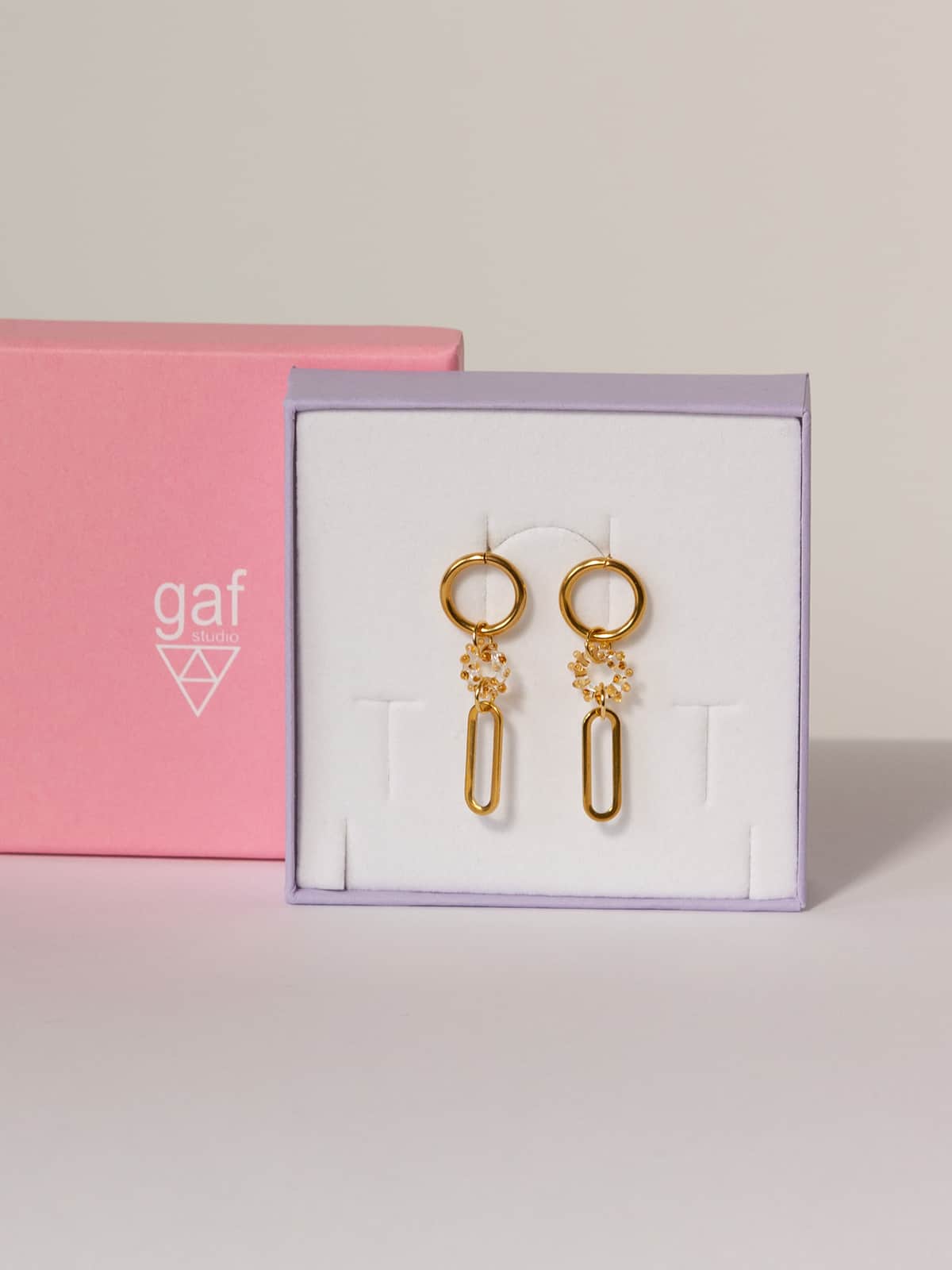 MIST Earrings - Long Amber — 2