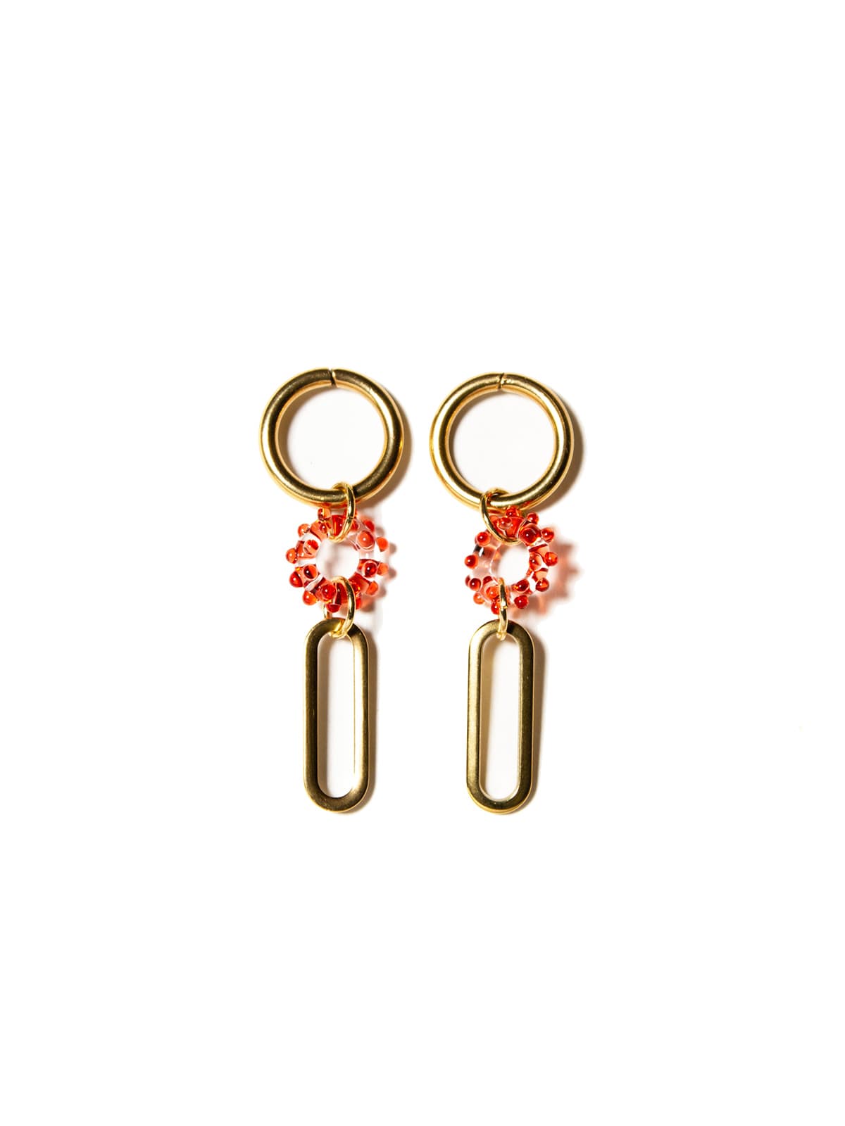 MIST Earrings - Long Red — 1