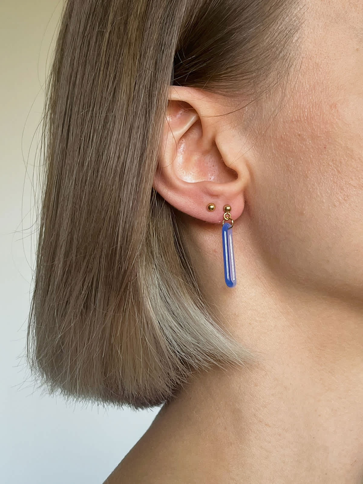DUO Earrings - Short Lavender-Blue — 4