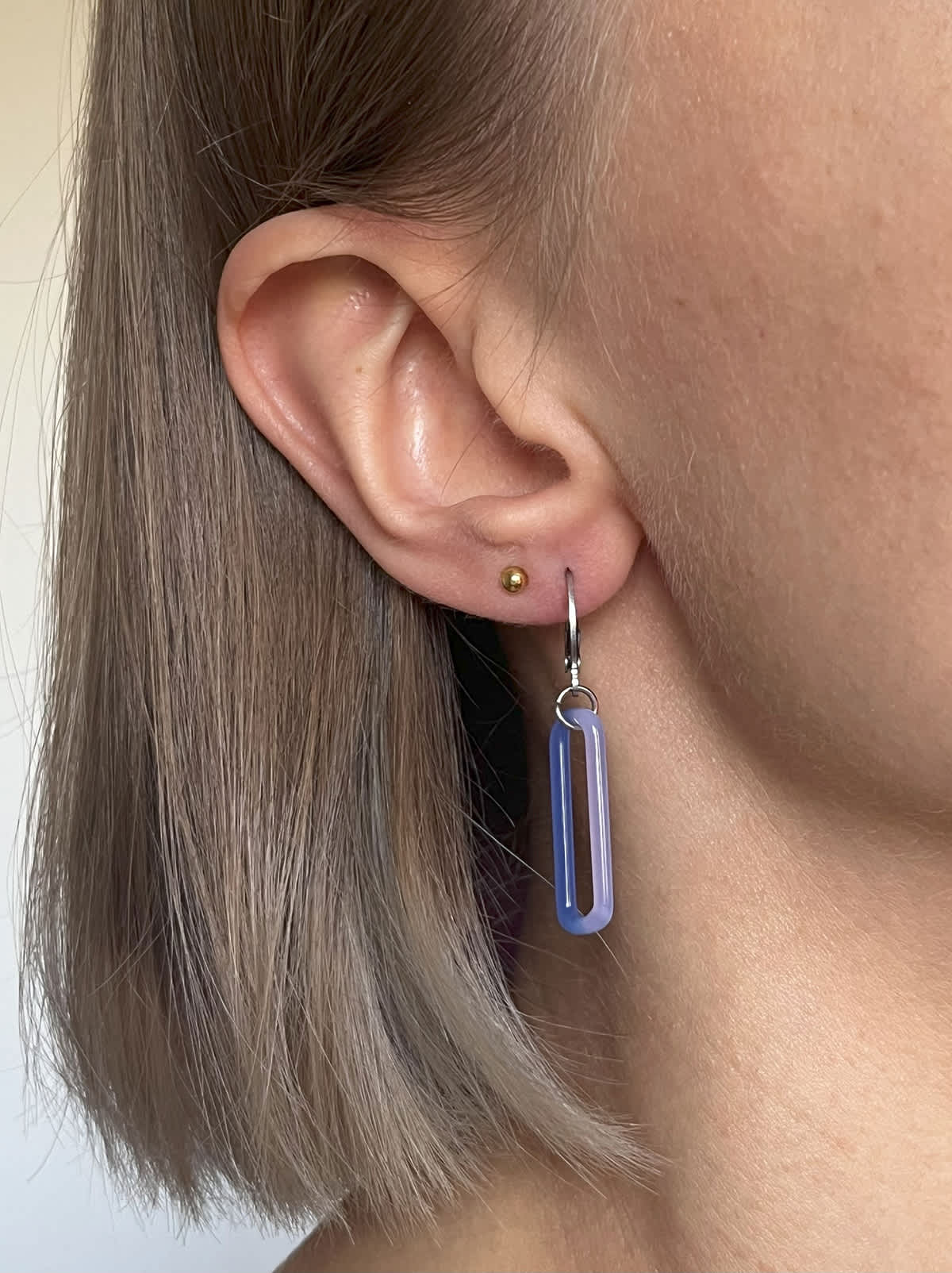 DUO Earrings - Short Lavender-Blue — 6