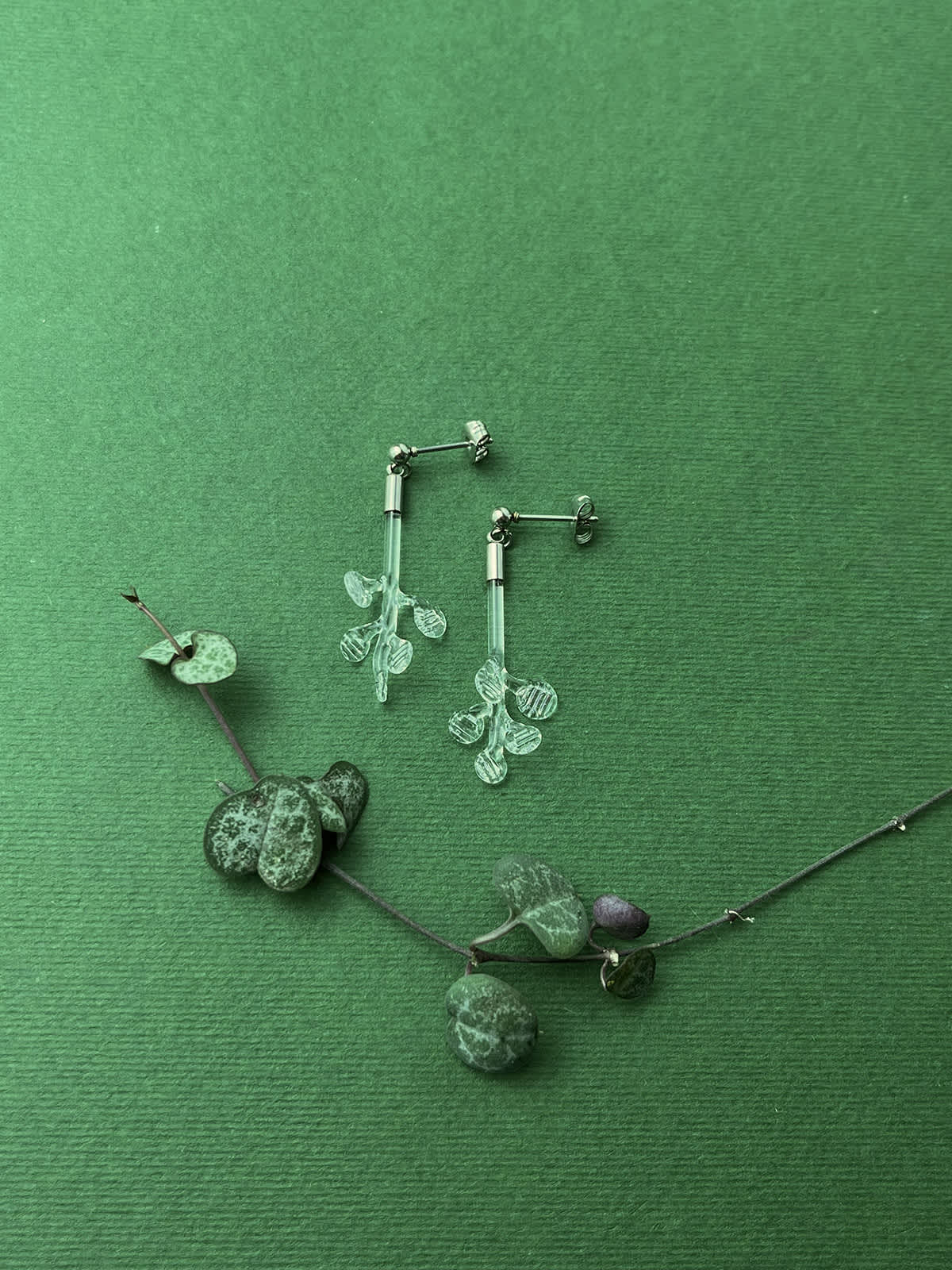 Forest Earrings - Short Silver — 1