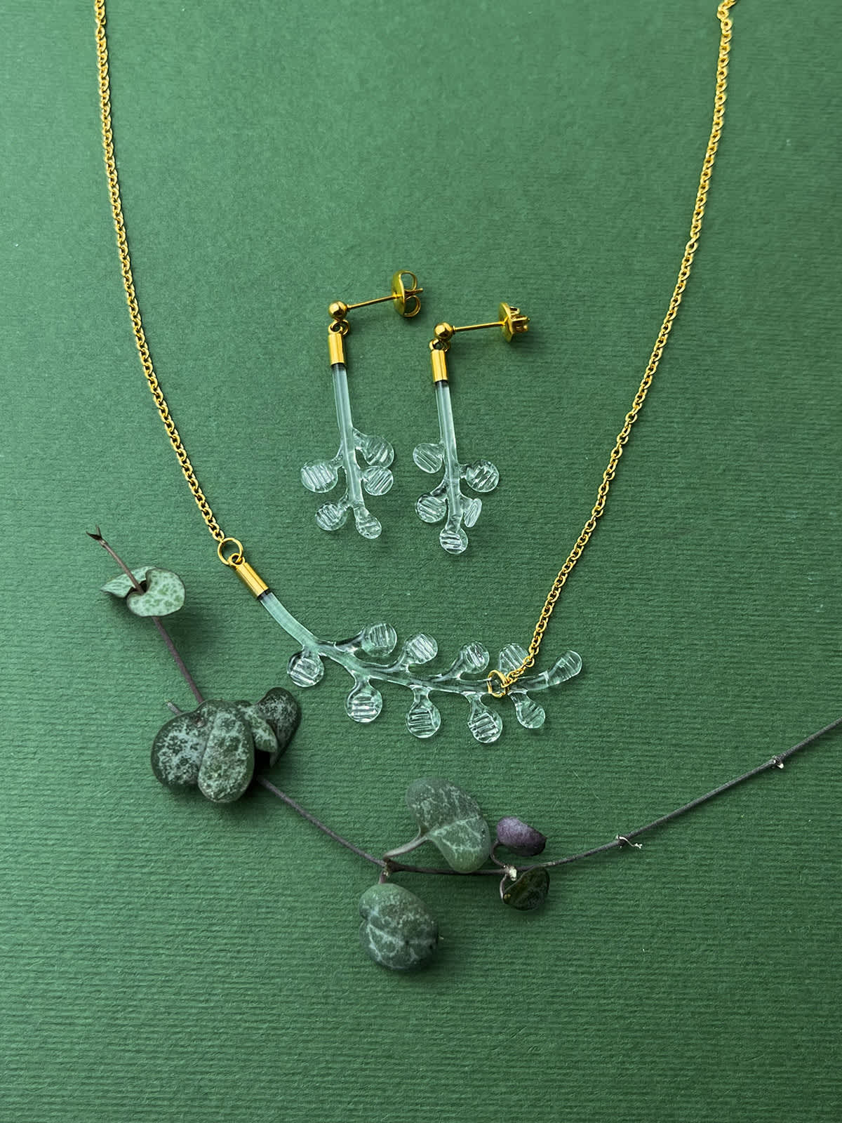 Forest Earrings - Short Gold — 2
