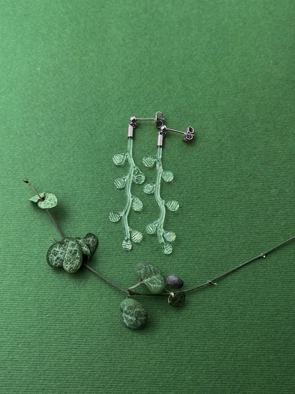 Forest Earrings - Long Silver — 1