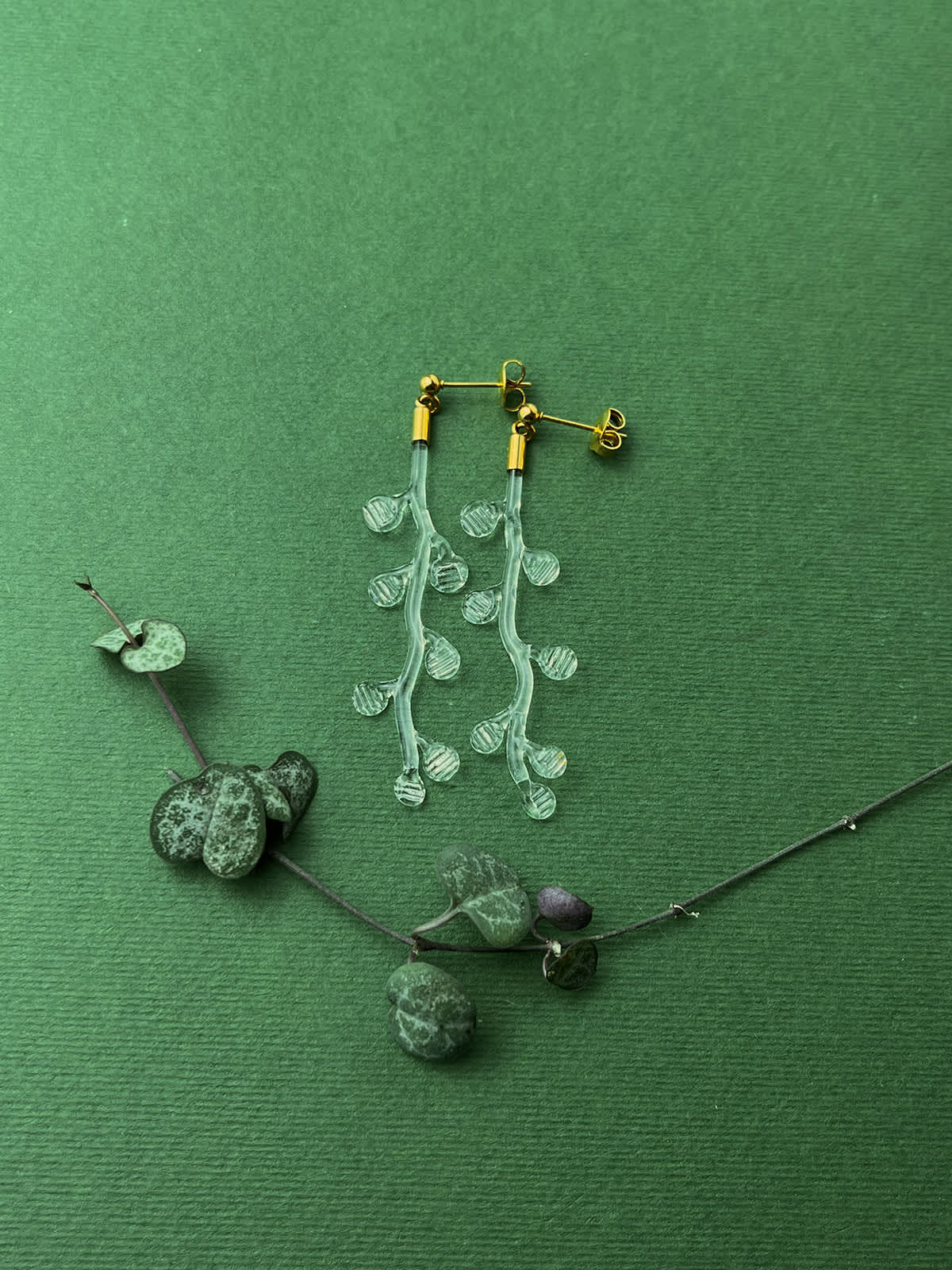 Forest Earrings - Long Gold — 1