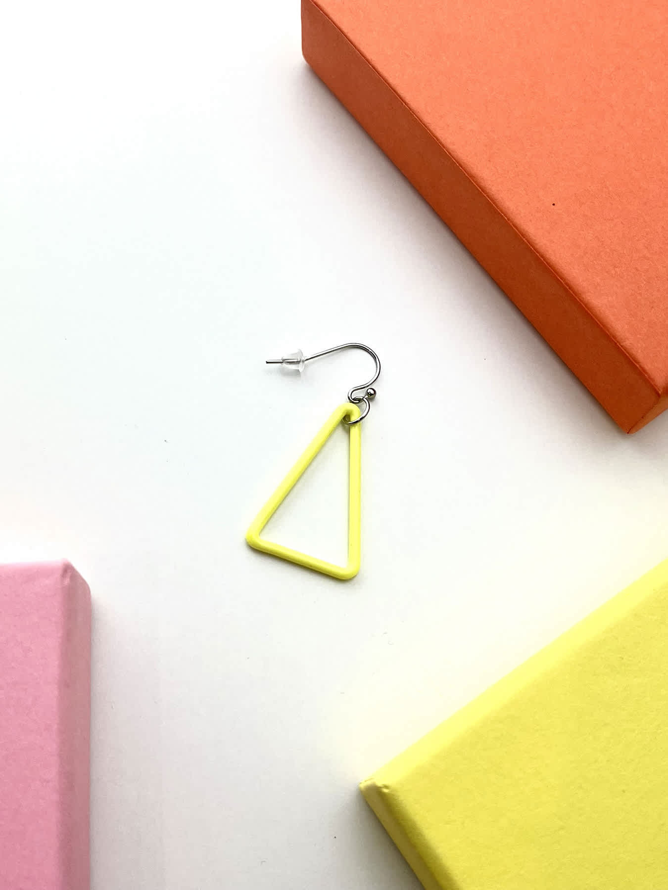 TRI Earrings - Small Yellow — 1