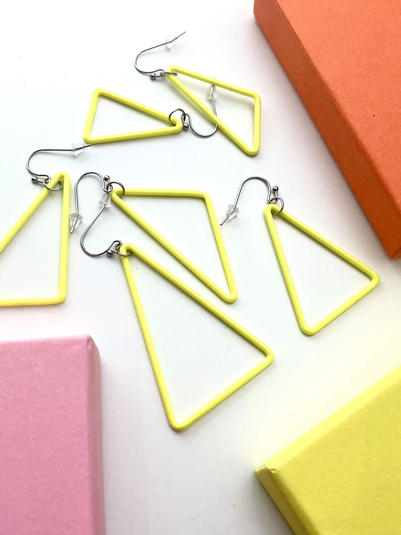 TRI Earrings - Small Yellow — 3