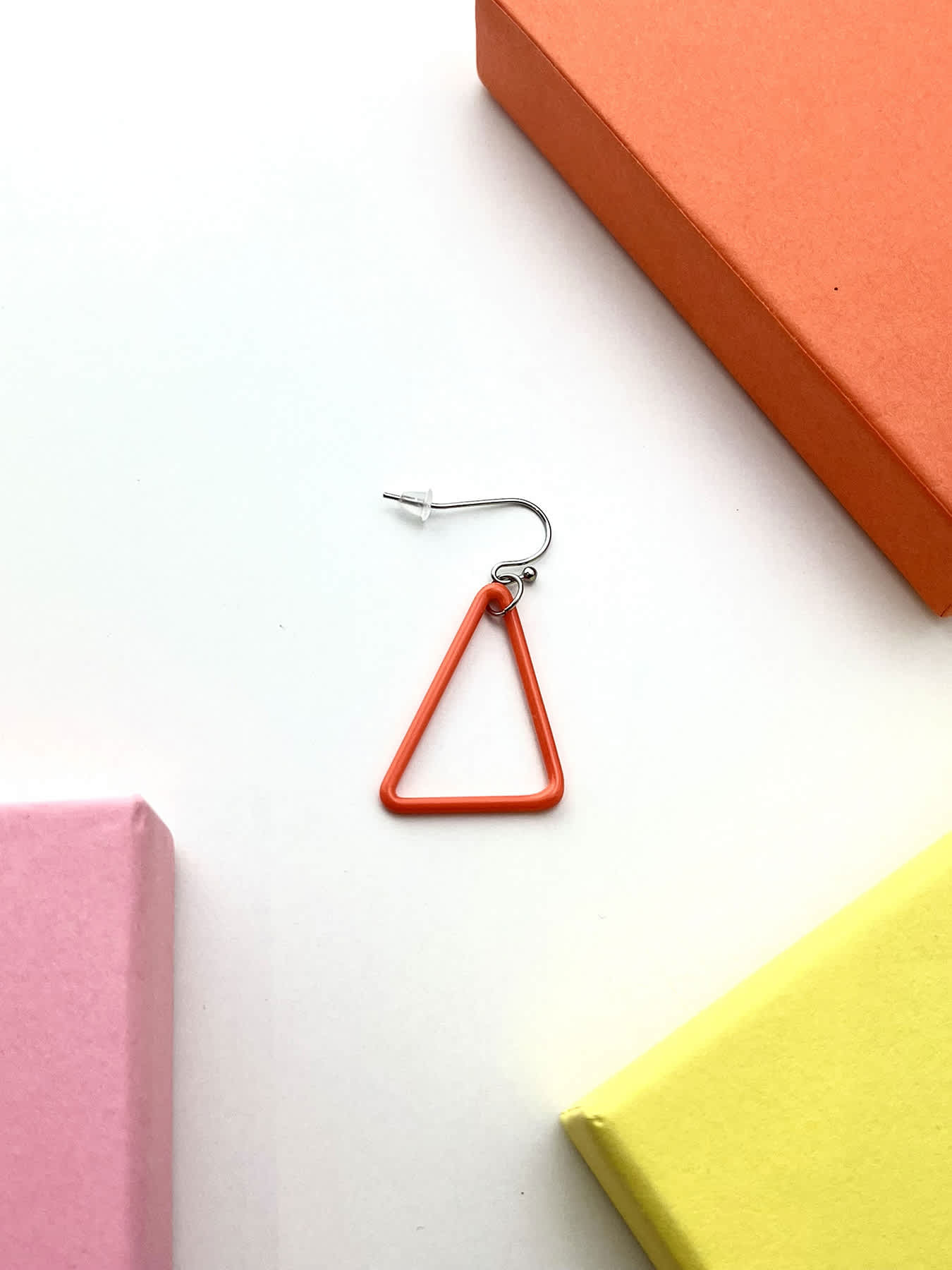TRI Earrings - Small Orange — 1