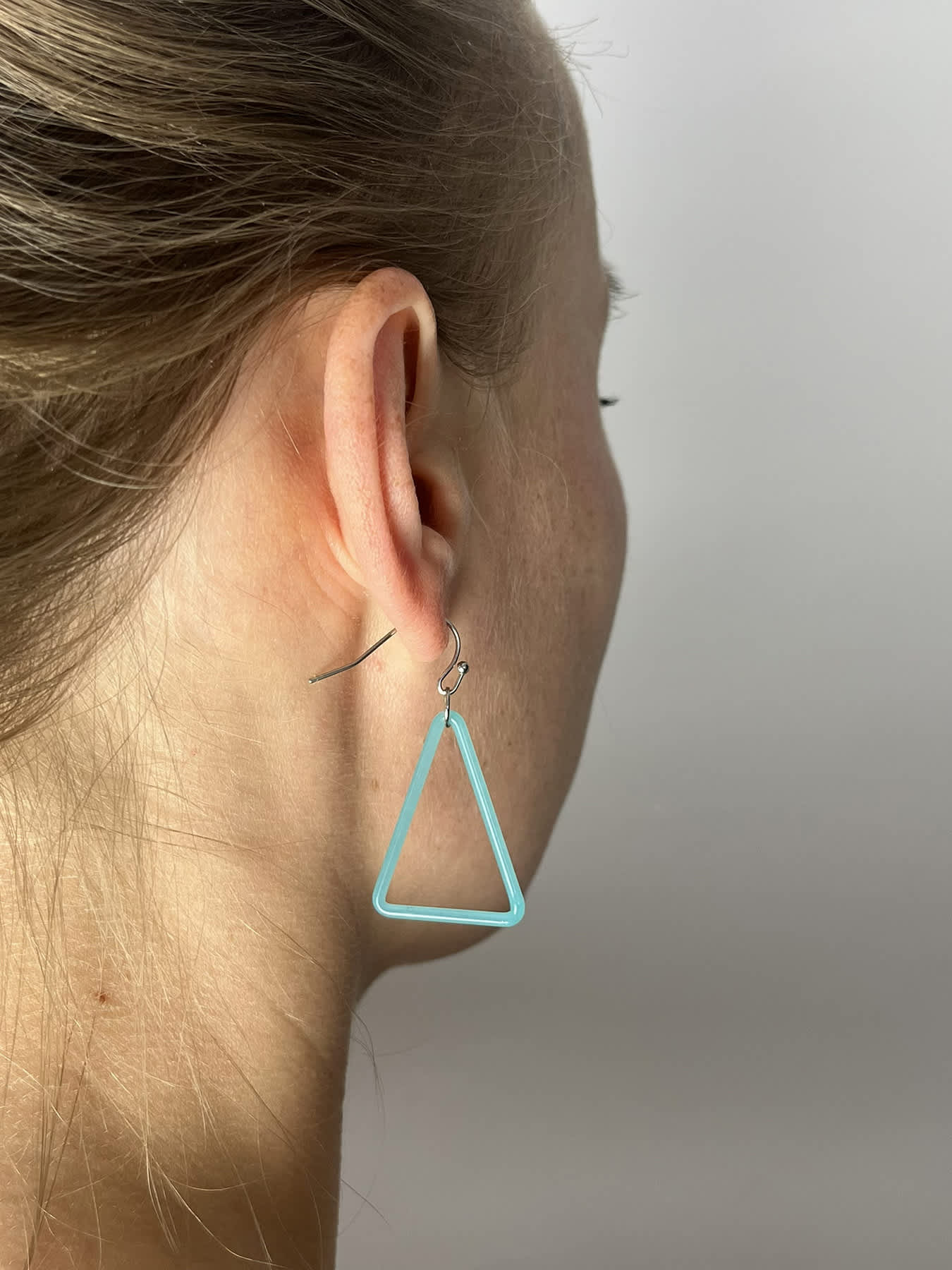 TRI Earrings - Small Blue — 2