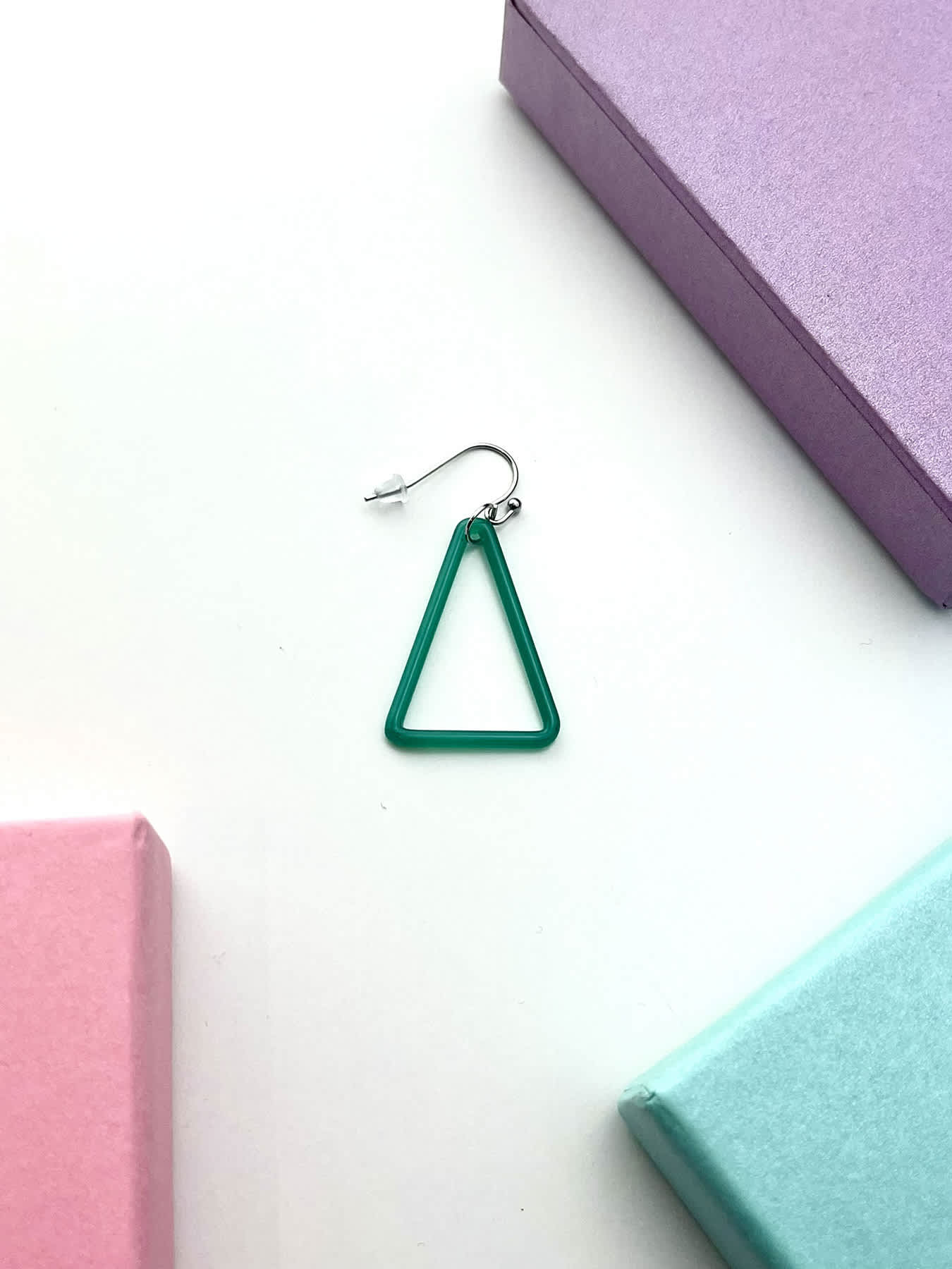 TRI Earrings - Small Turquoise Green — 1