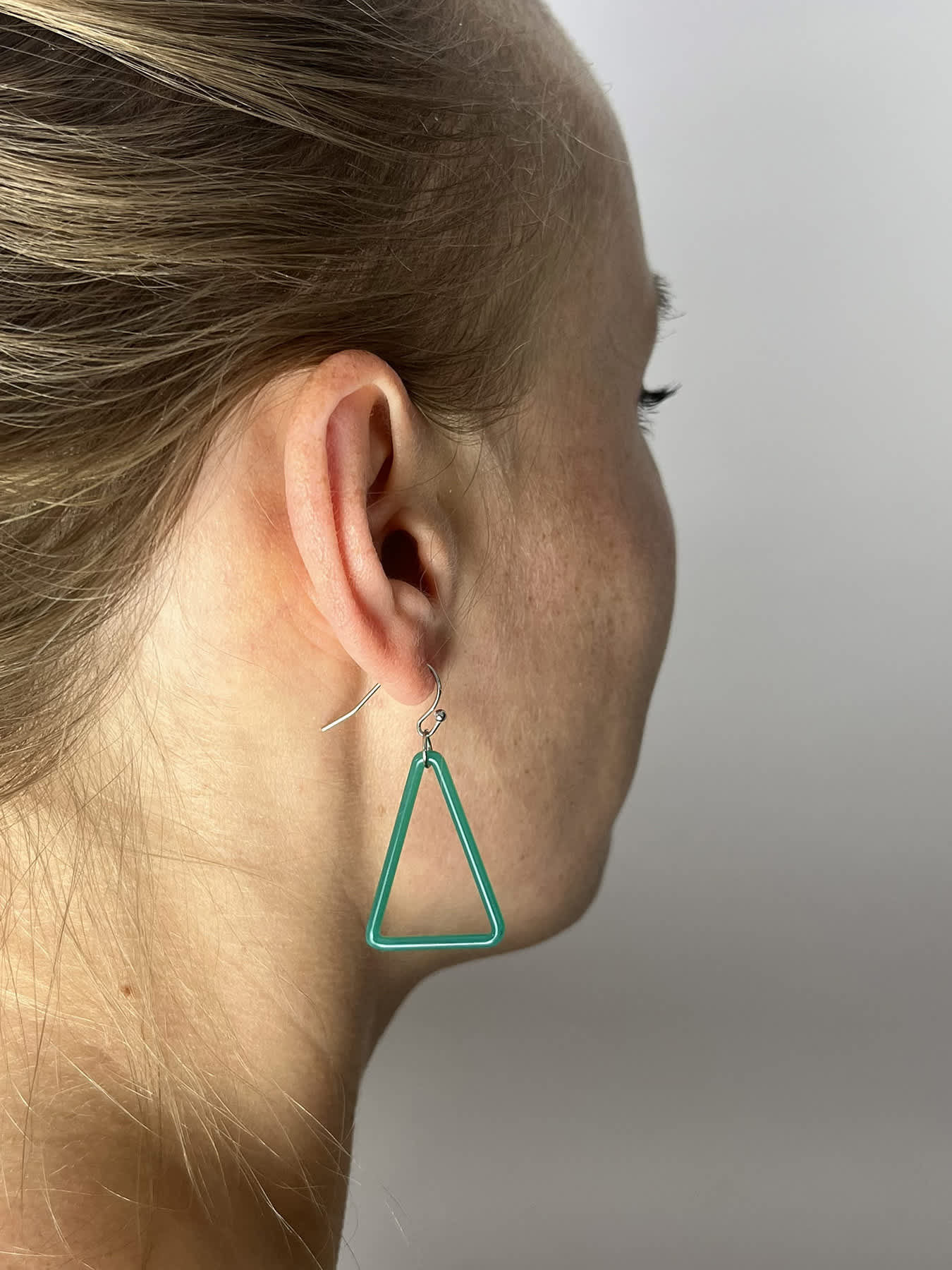 TRI Earrings - Small Turquoise Green — 2