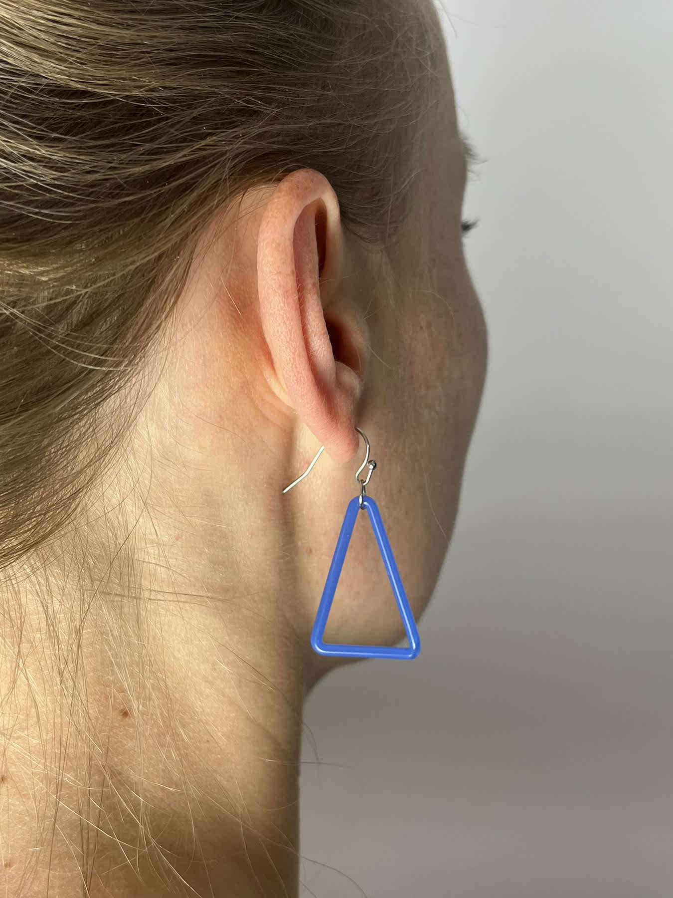 TRI Earrings - Small Blue — 2