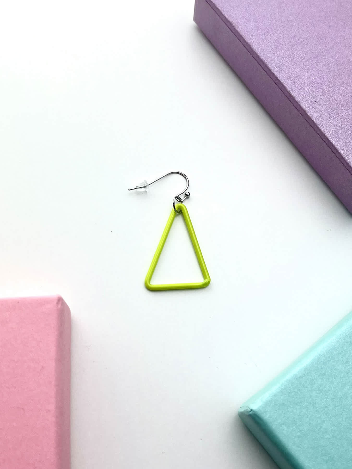 TRI Earrings - Small Green — 1