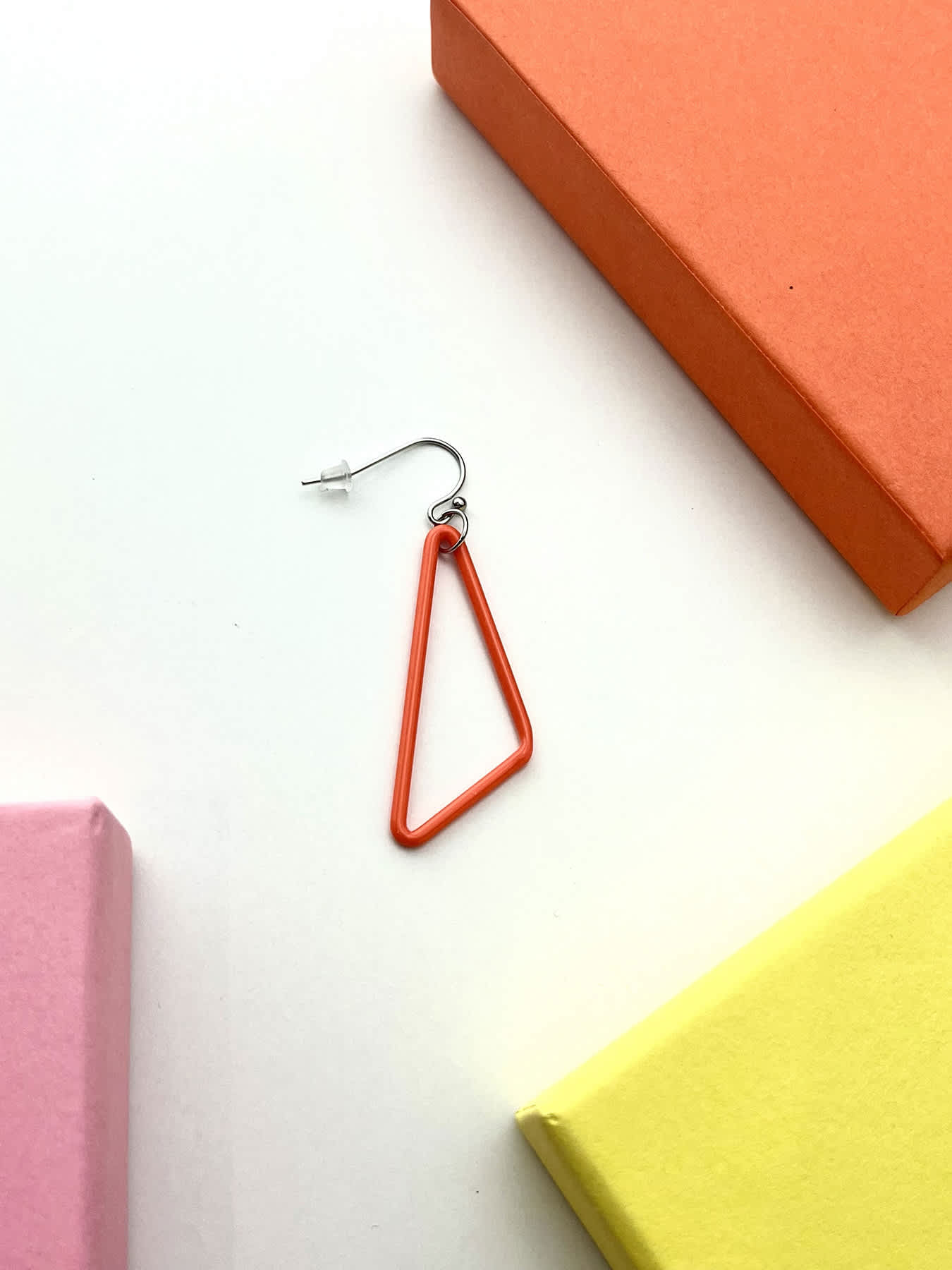 TRI Earrings - Small Orange — 1