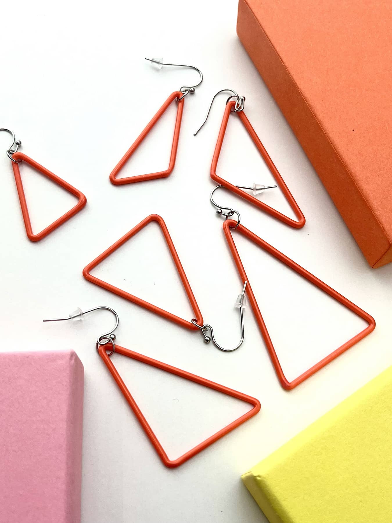 TRI Earrings - Small Orange — 8