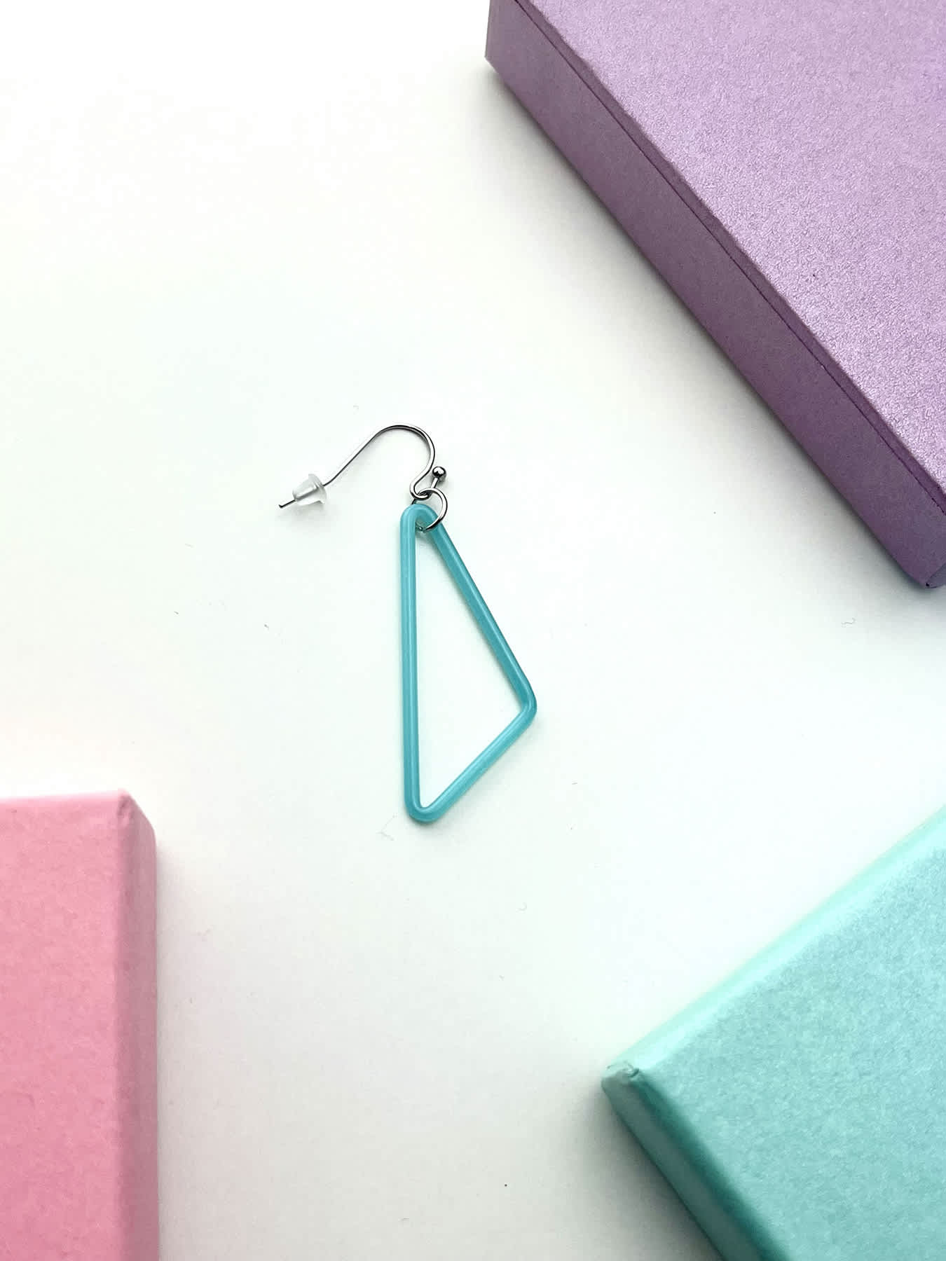 TRI Earrings - Small Blue — 1