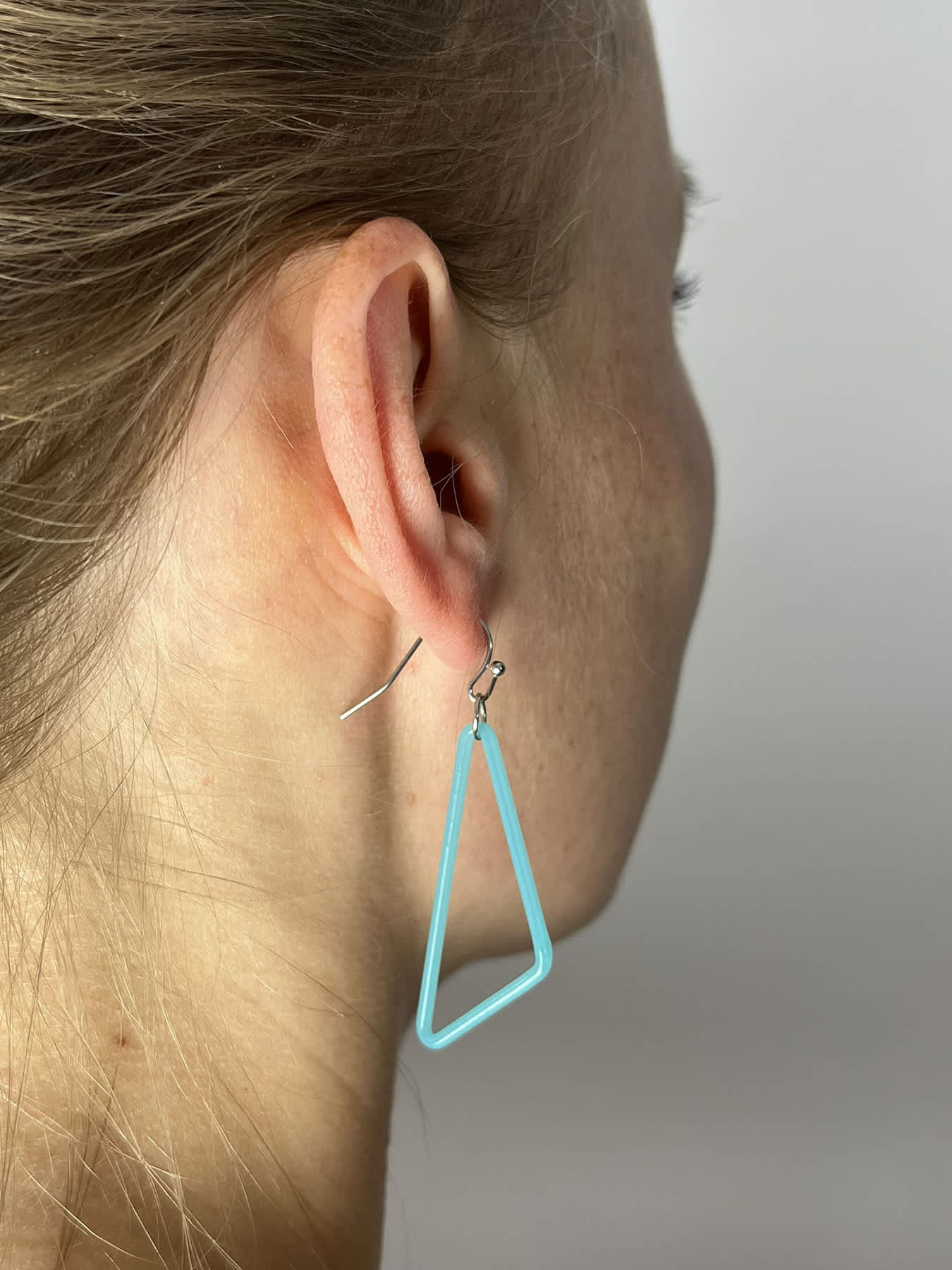 TRI Earrings - Small Blue — 2