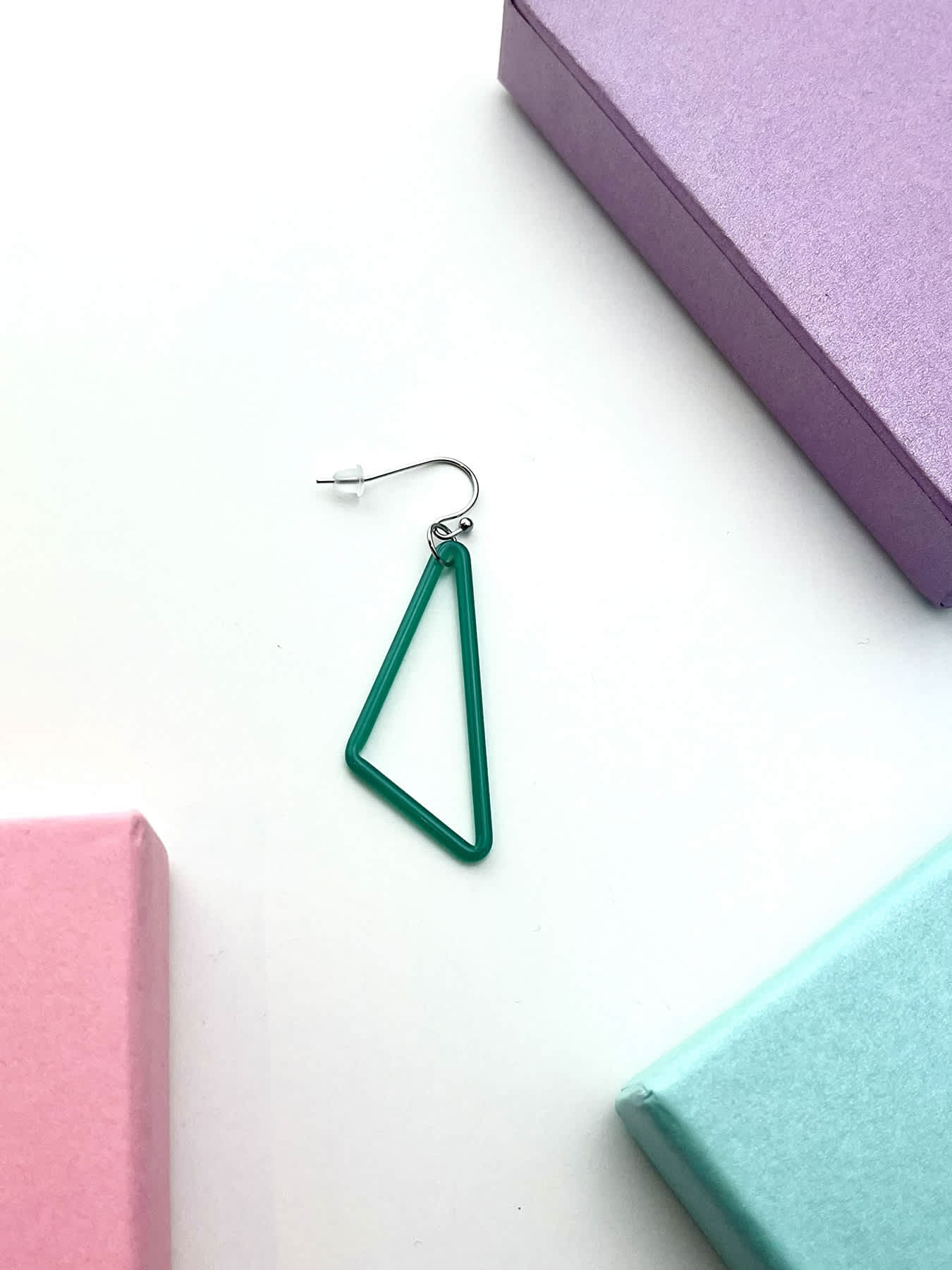 TRI Earrings - Small Turquoise Green — 1