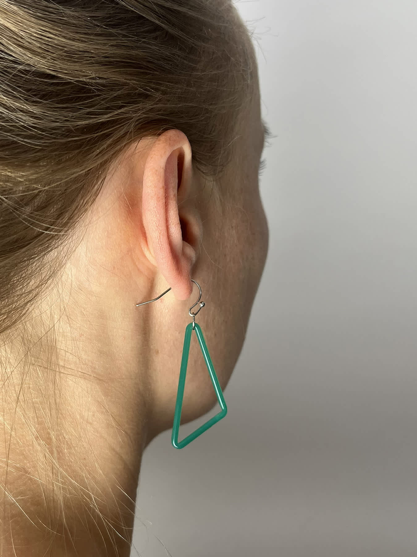 TRI Earrings - Small Turquoise Green — 2