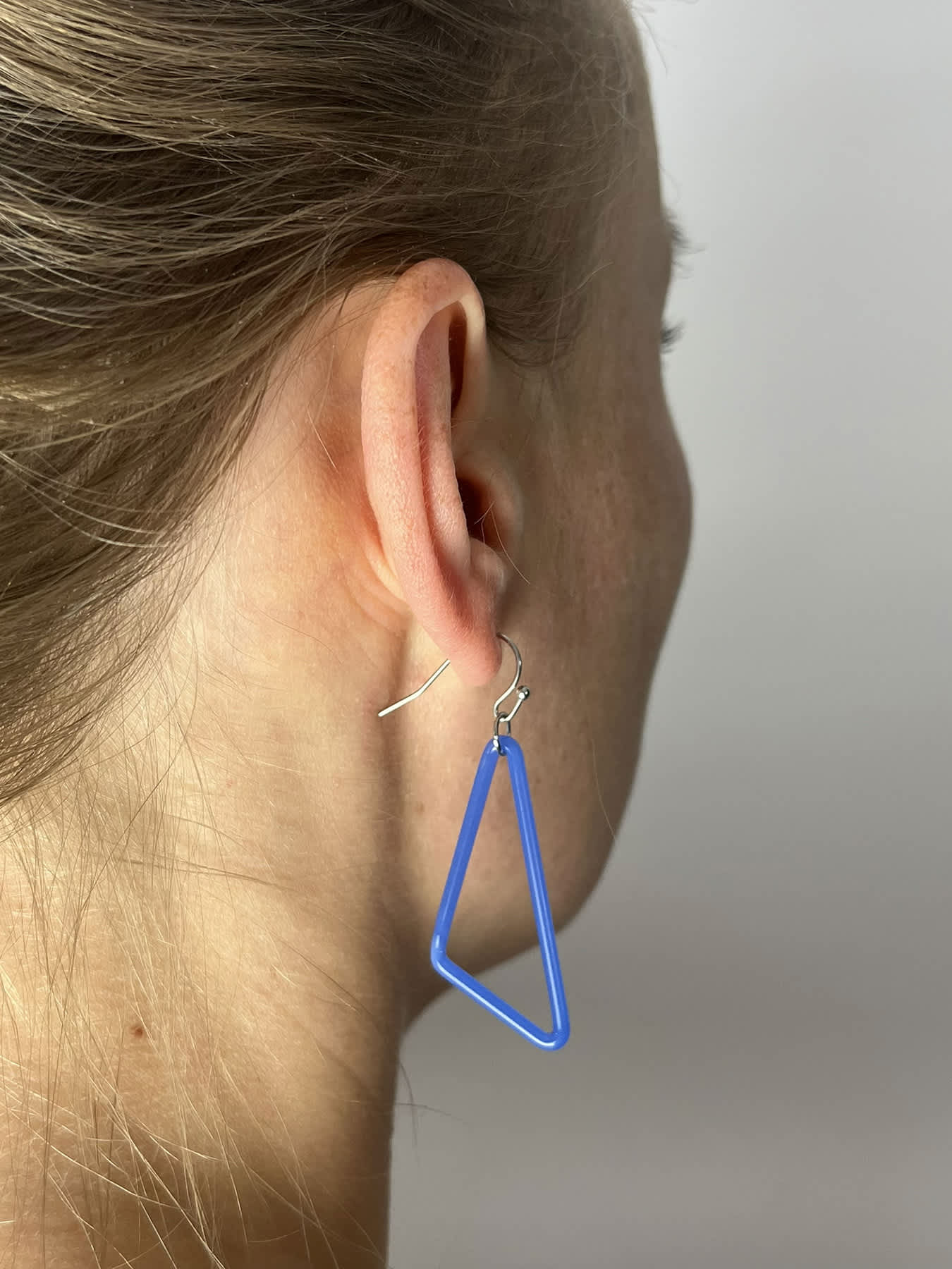 TRI Earrings - Small Blue — 2