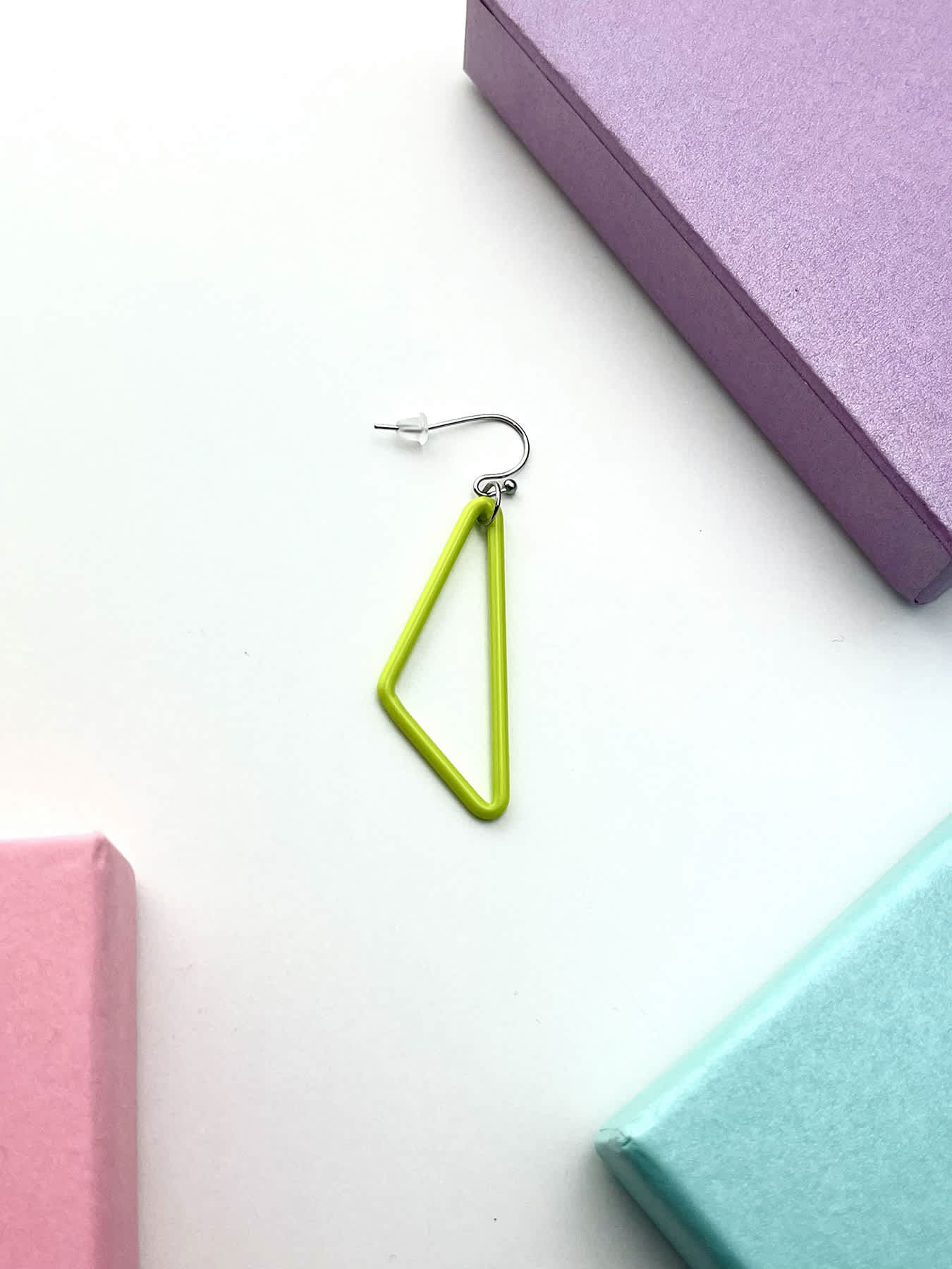 TRI Earrings - Small Green — 1