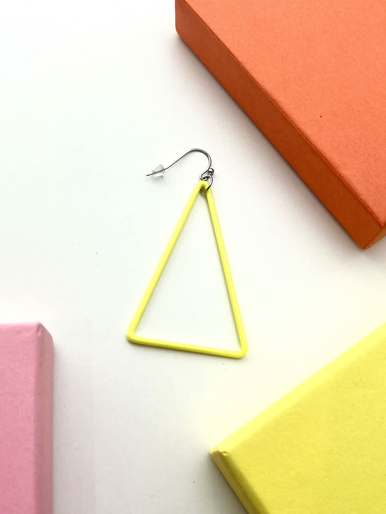 TRI Earrings - Large Yellow — 1