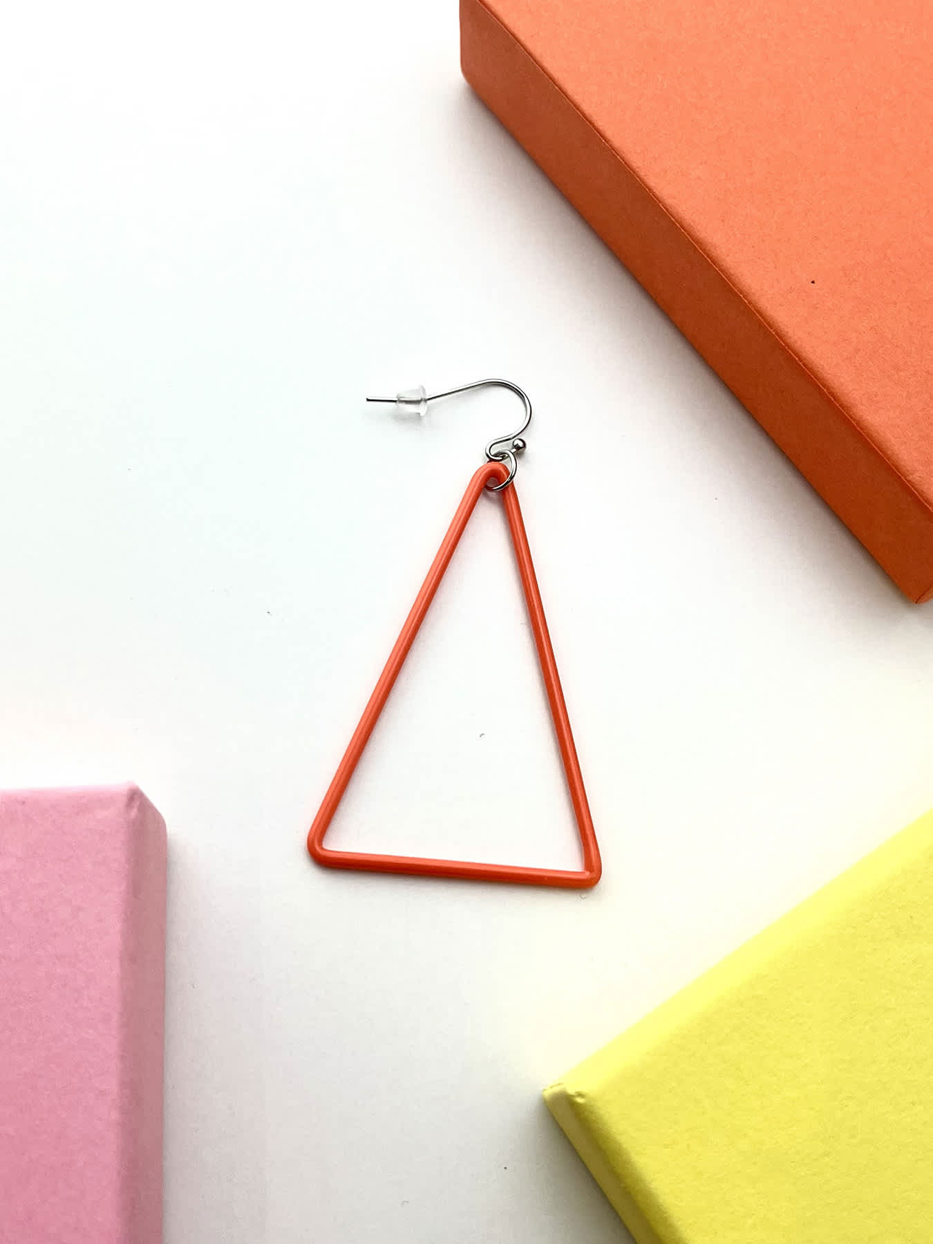 TRI Earrings - Large Orange — 1