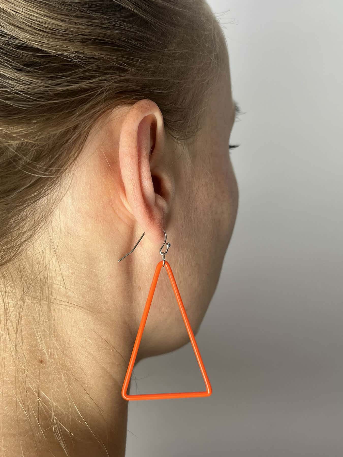 TRI Earrings - Large Orange — 2