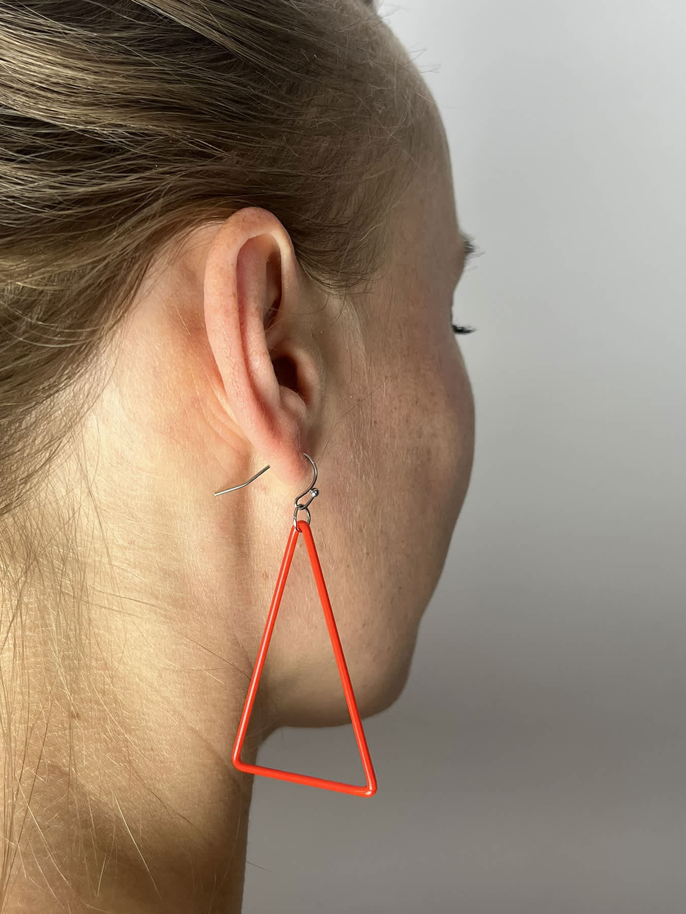 TRI Earrings - Large Red — 2