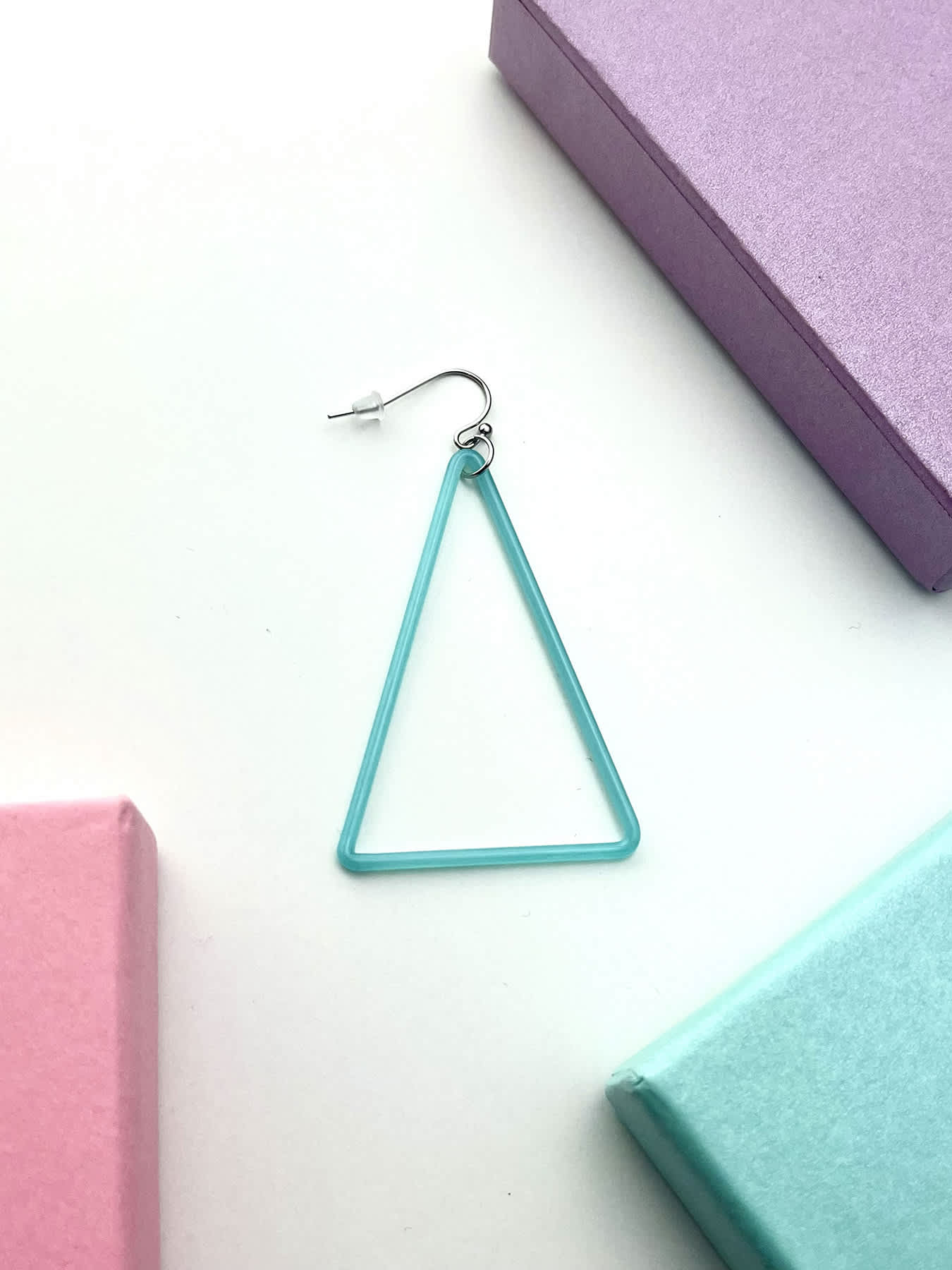 TRI Earrings - Large Blue — 1
