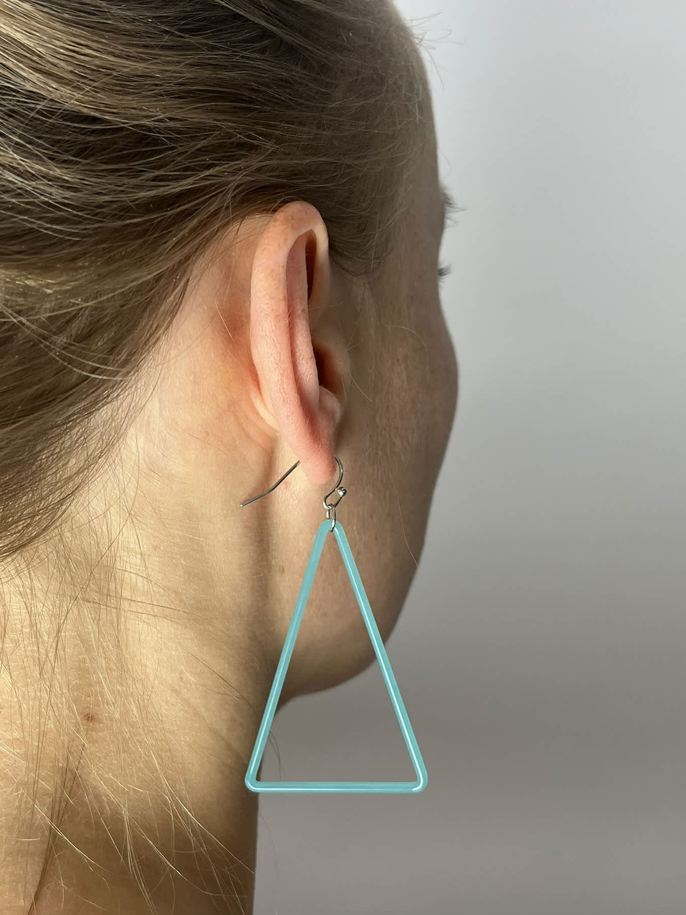 TRI Earrings - Large Blue — 2