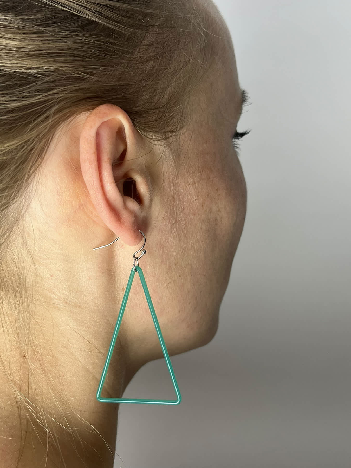 TRI Earrings - Large Turquoise Green — 2