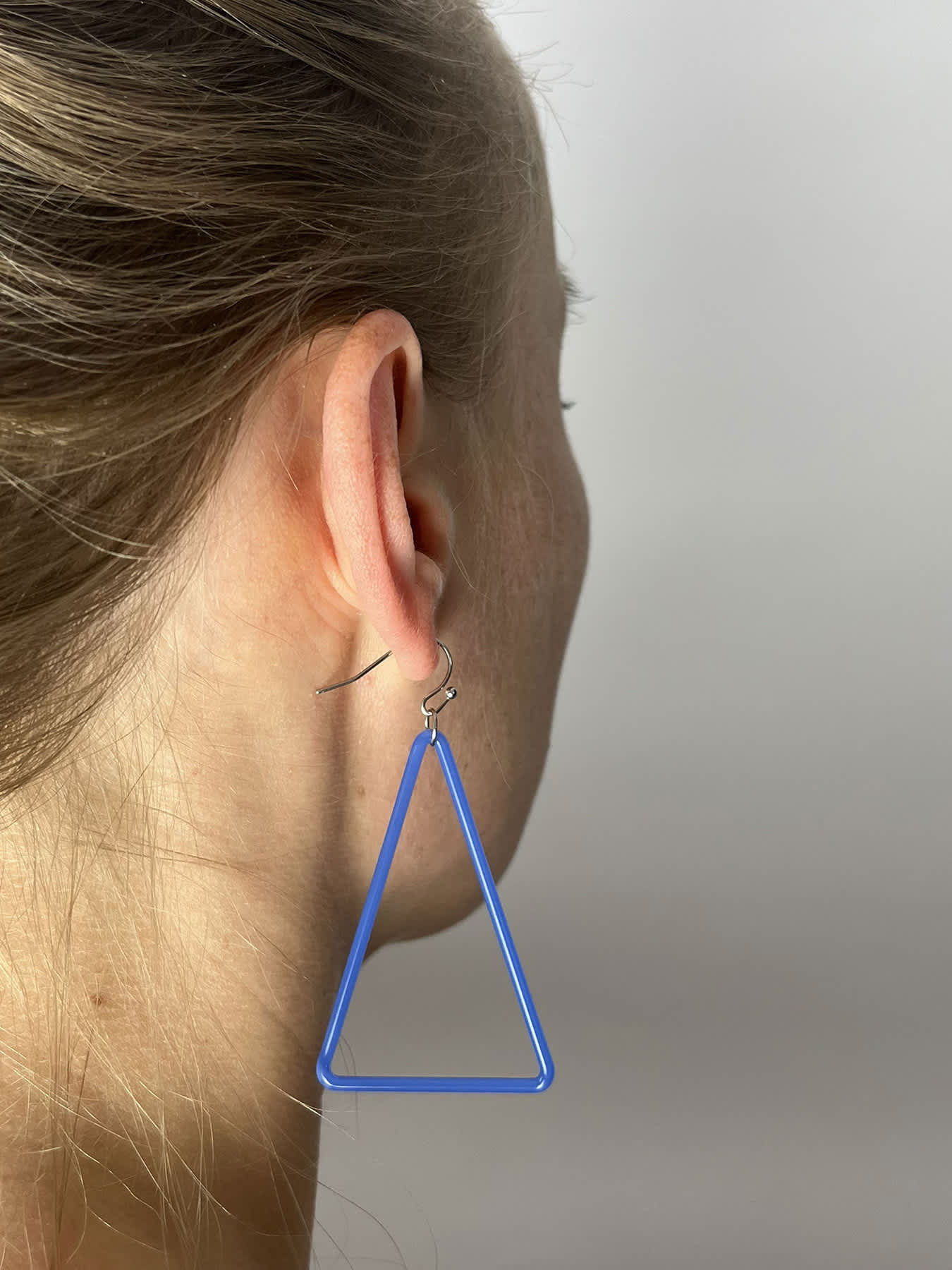 TRI Earrings - Large Blue — 2