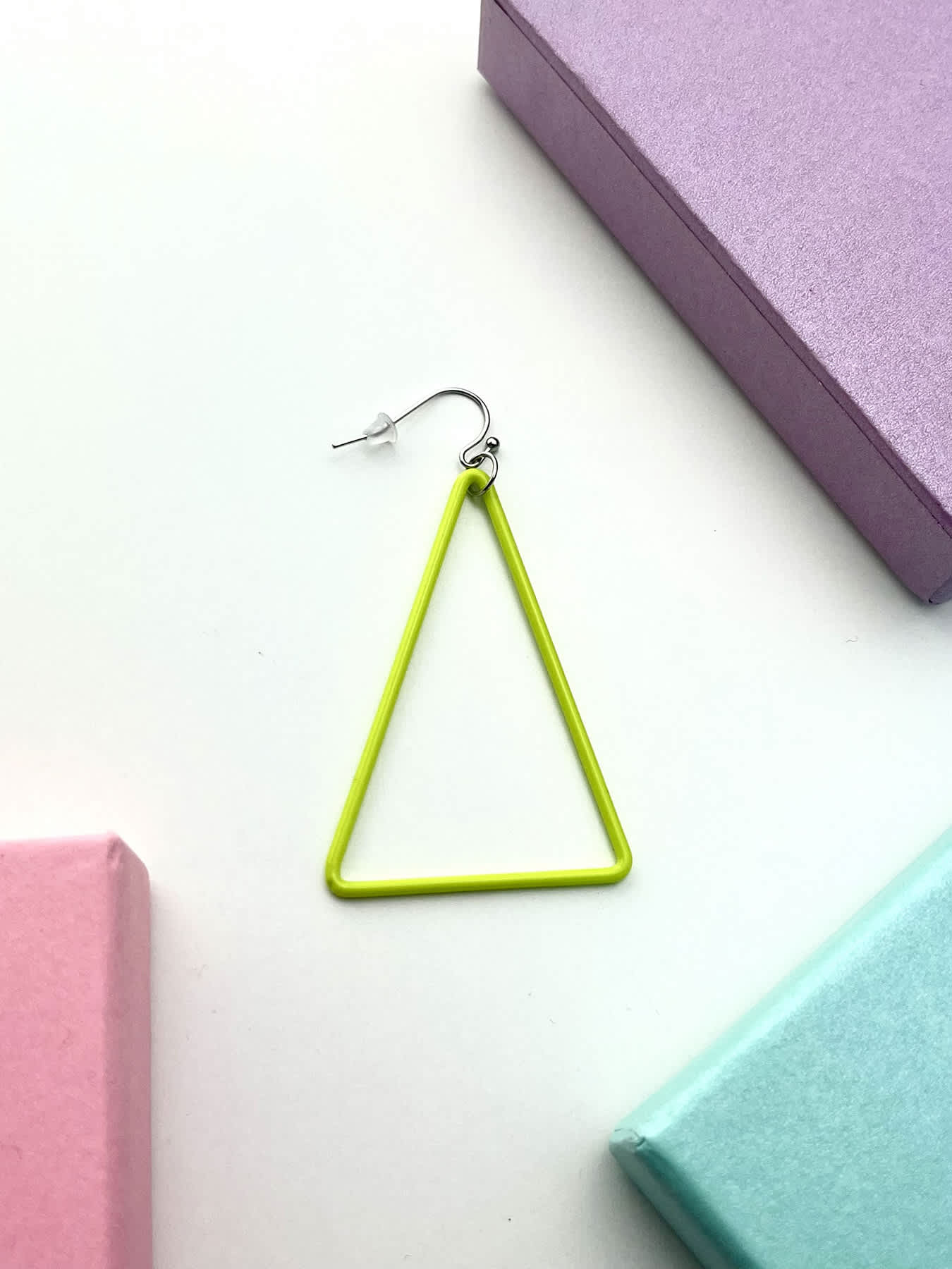 TRI Earrings - Large Green — 1