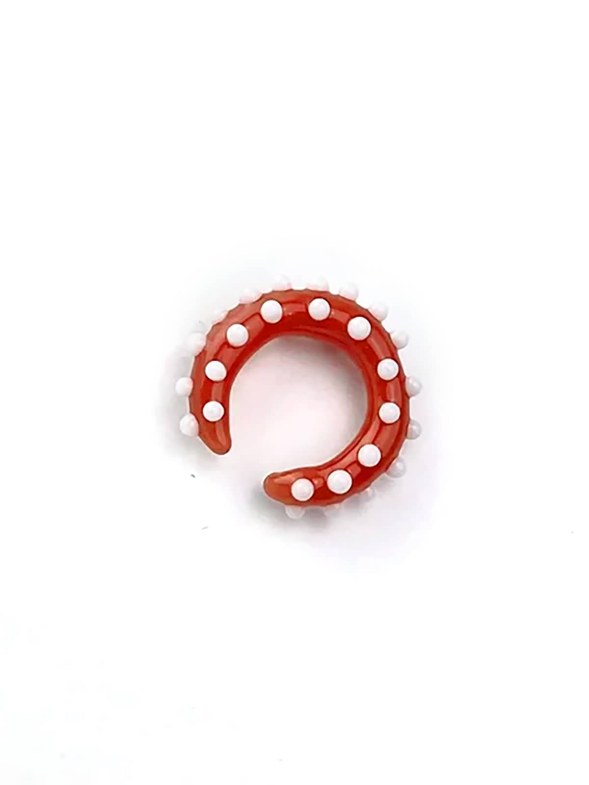 Pixie Ear Cuff - Red and White — 1