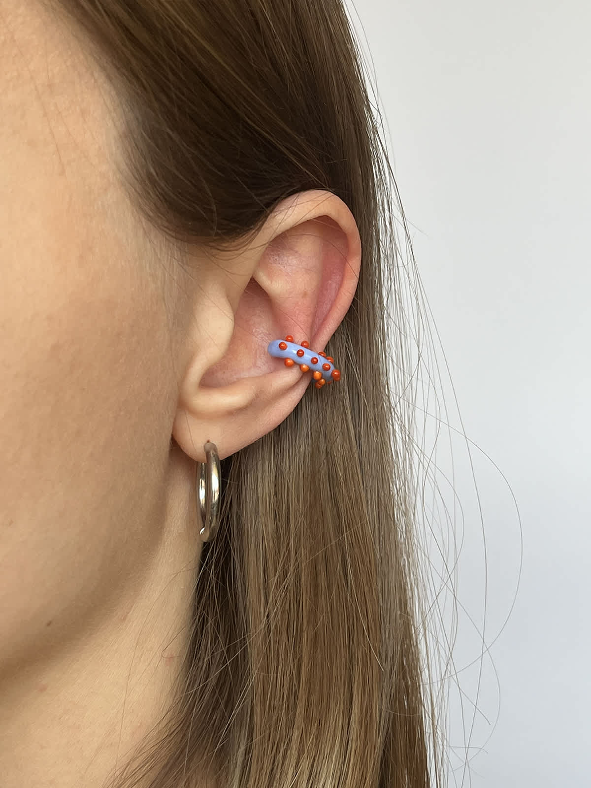 Pixie Ear Cuff - Blue and Red — 2