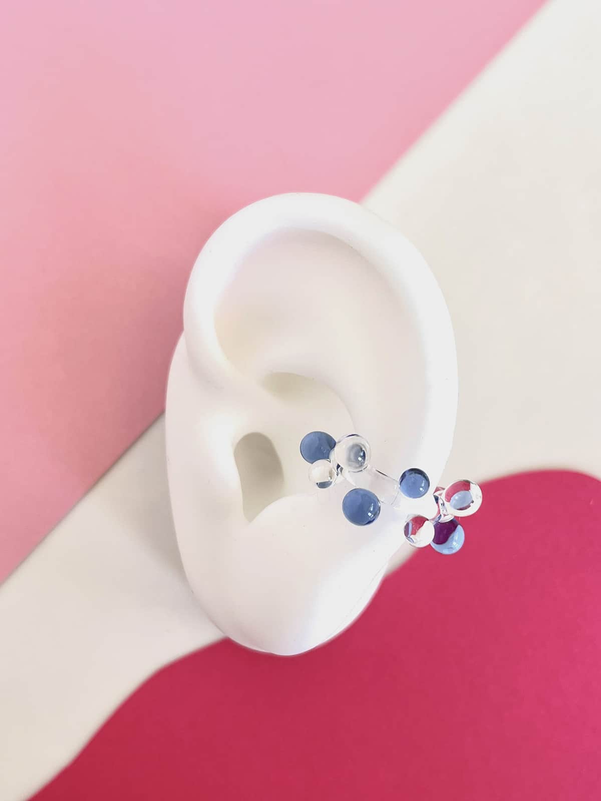 Bubble Ear Cuff - Blue — 2