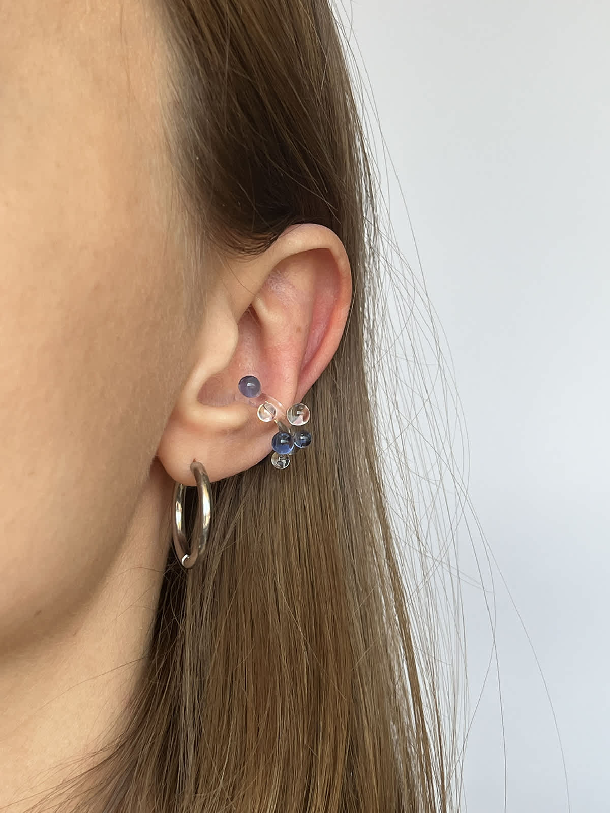Bubble Ear Cuff - Blue — 3