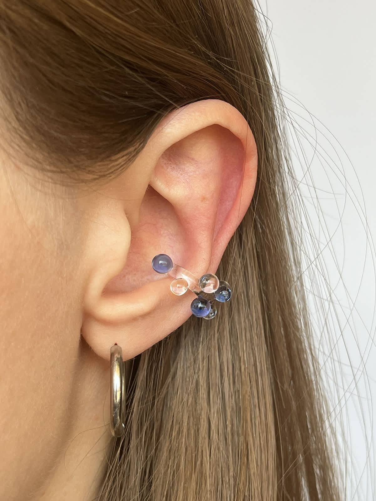 Bubble Ear Cuff - Blue — 4