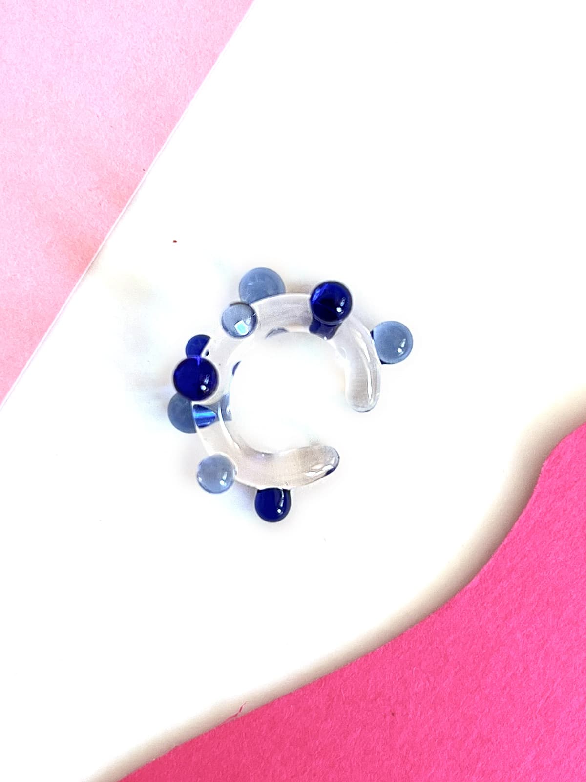 Bubble Ear Cuff - Blue — 1