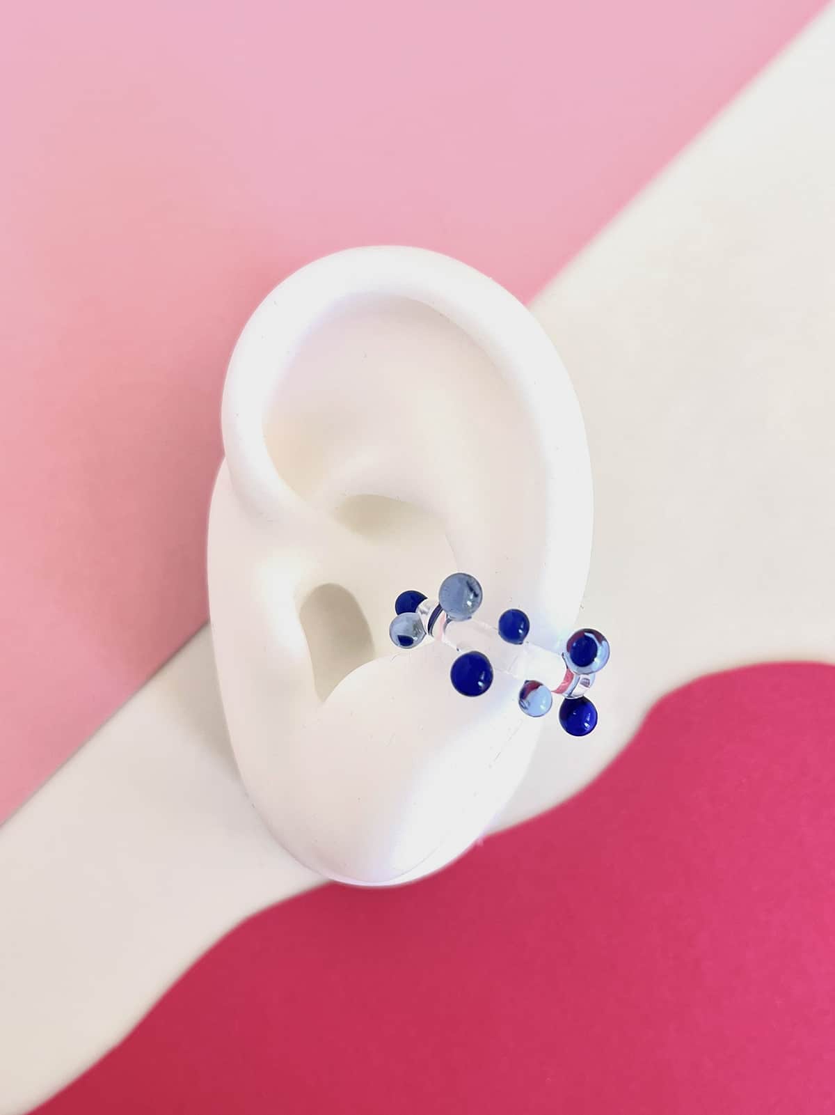 Bubble Ear Cuff - Blue — 2