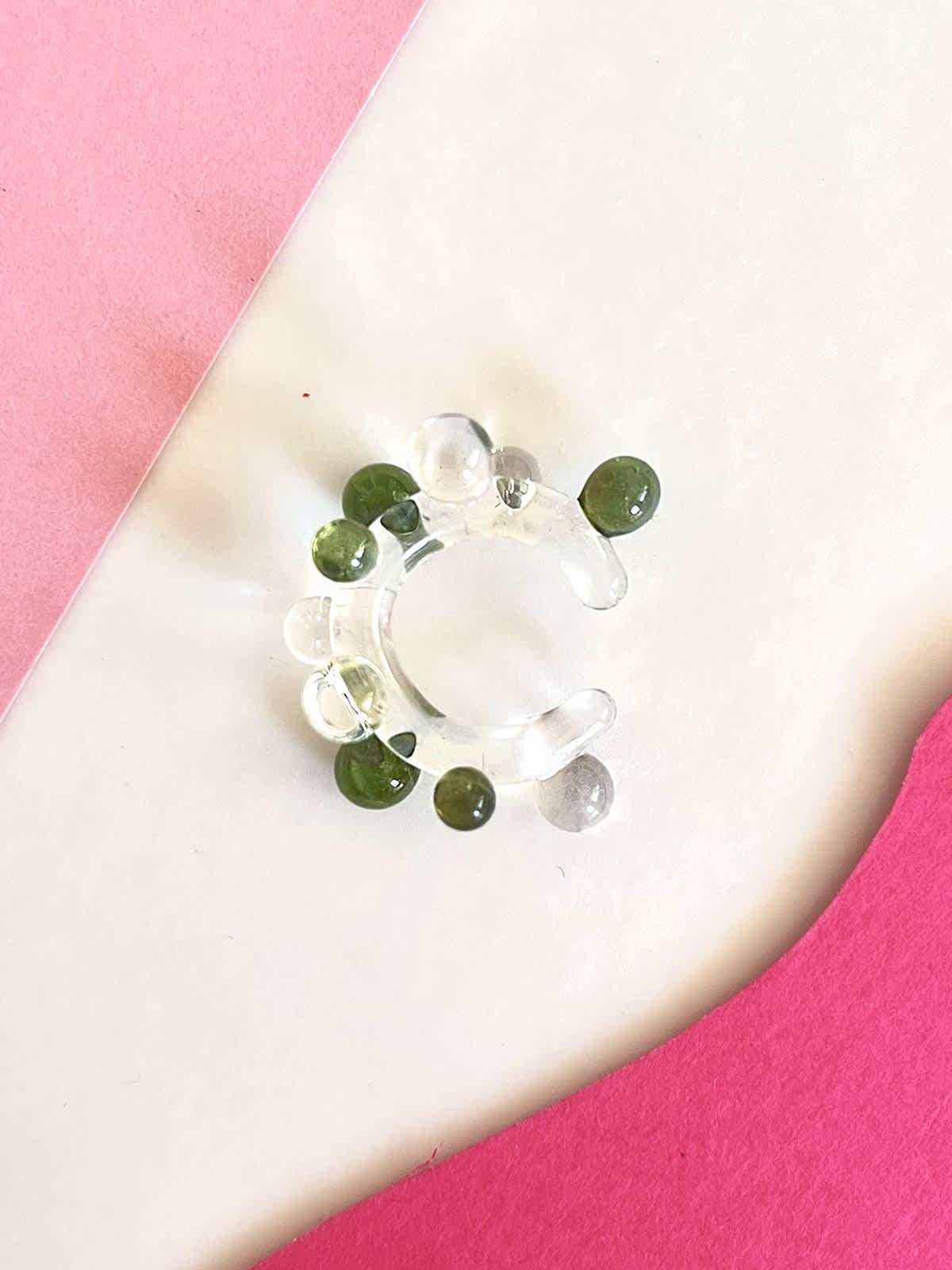 Bubble Ear Cuff - Green — 1
