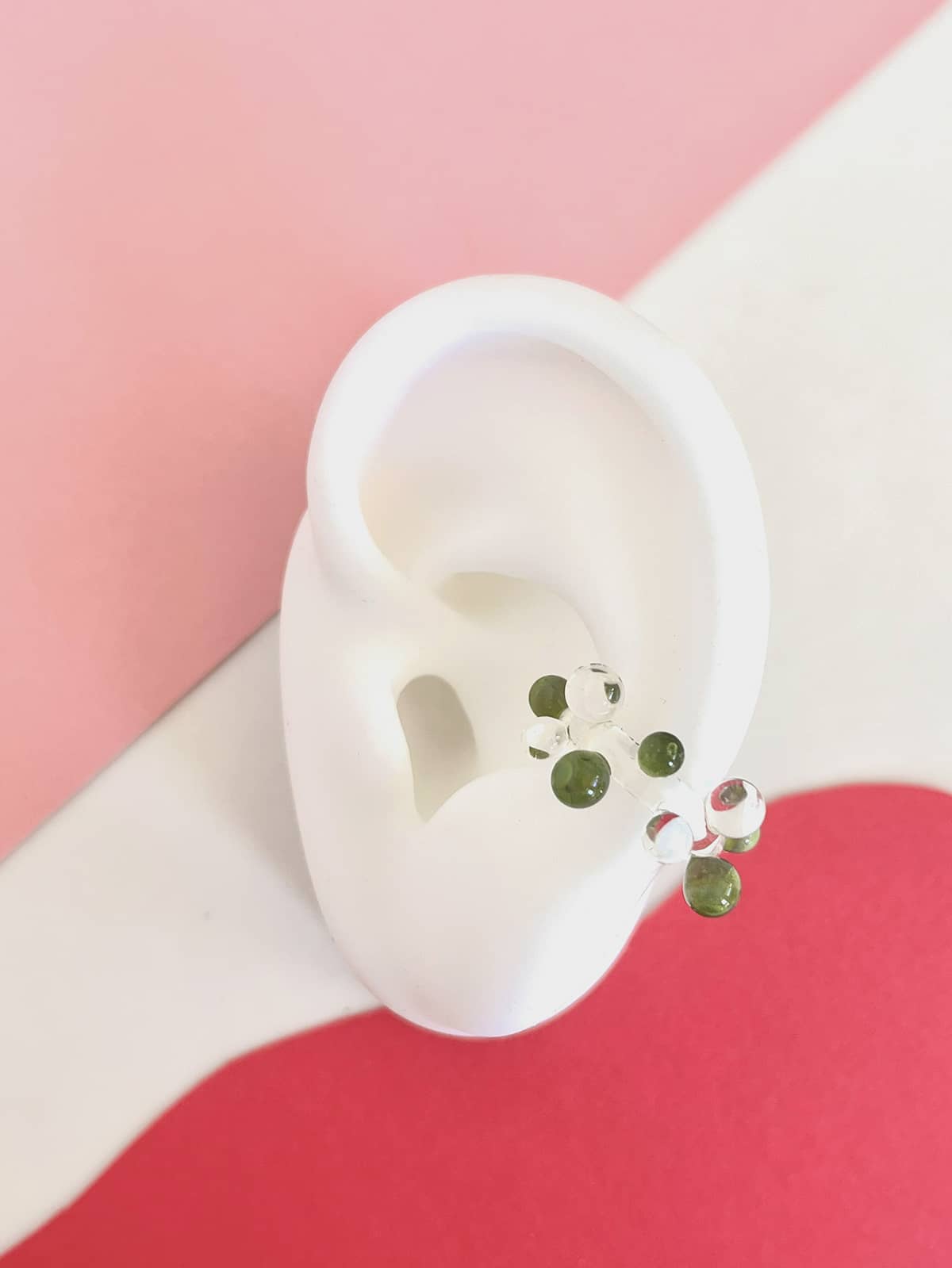 Bubble Ear Cuff - Green — 2