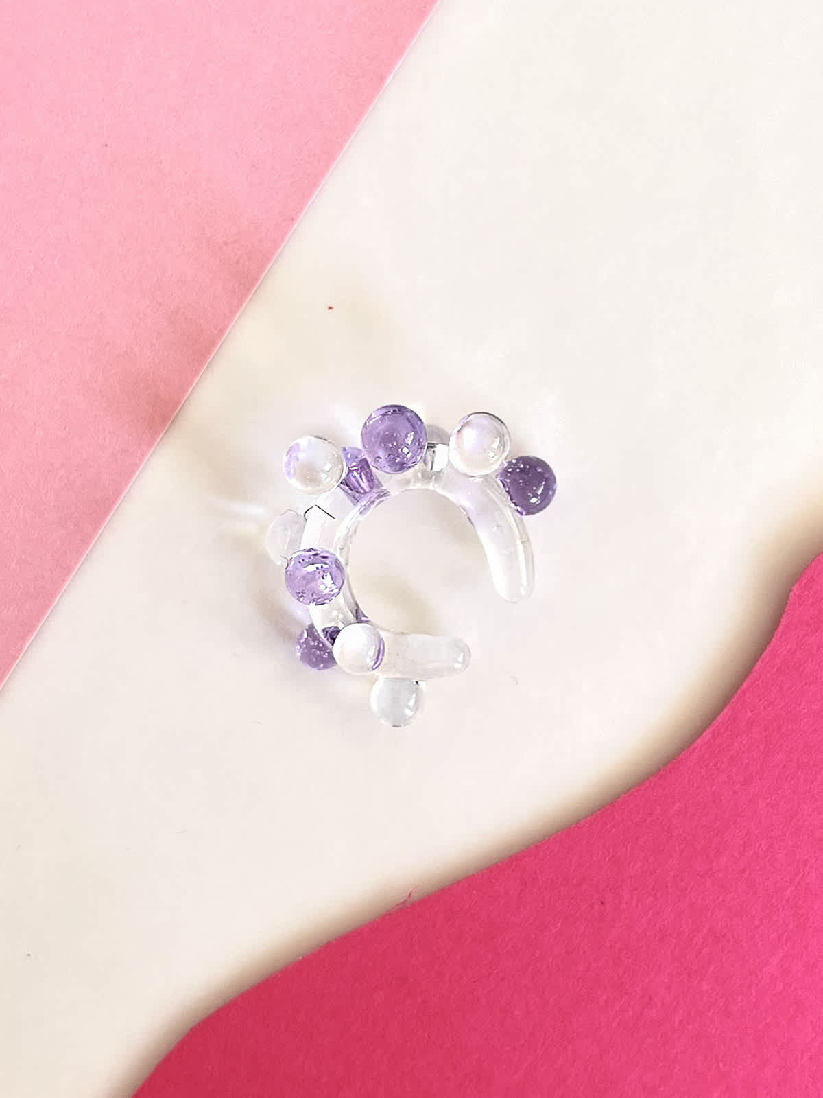 Bubble Ear Cuff - Purple — 1