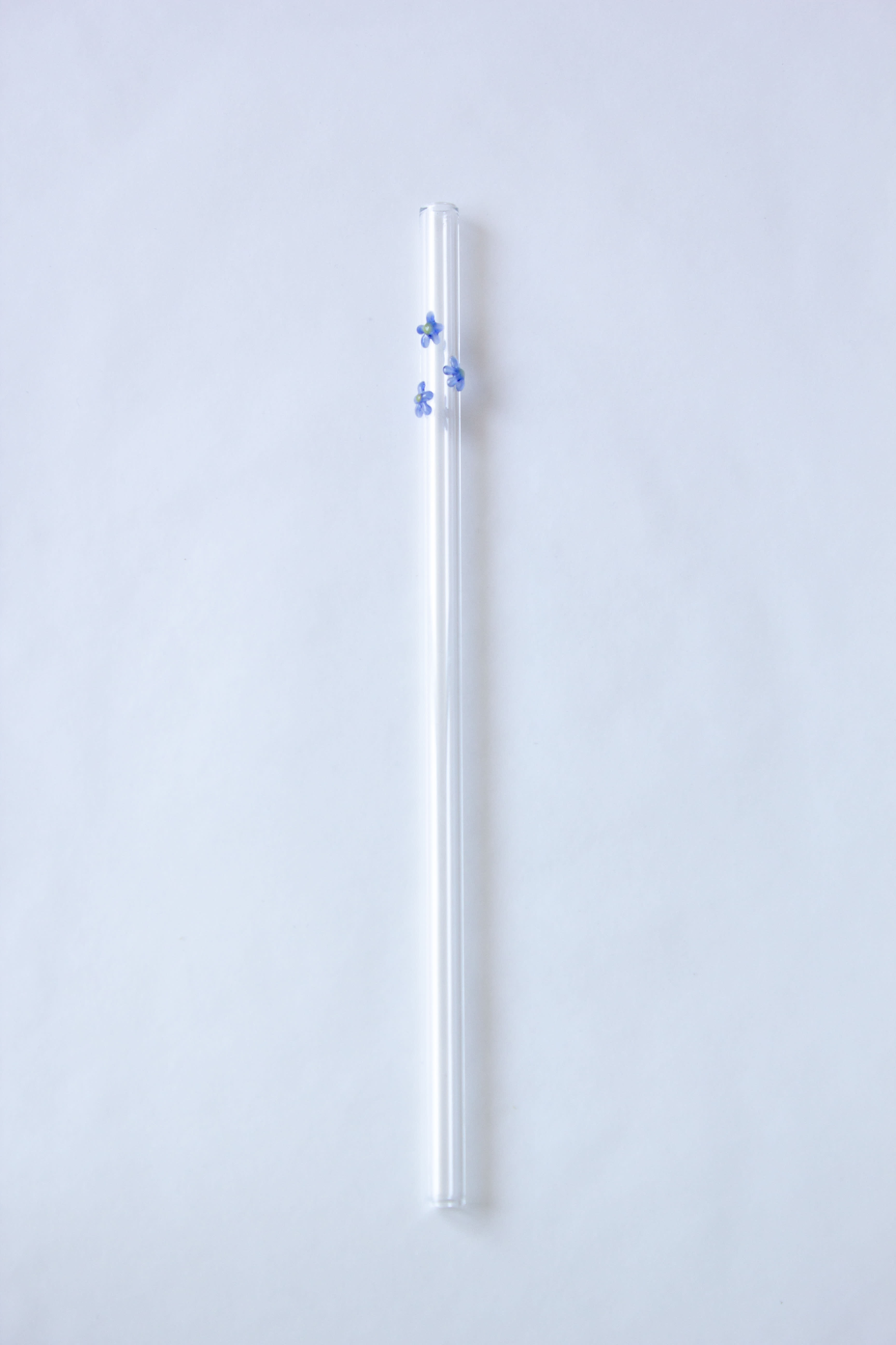 SIP Glass Straw - Clear with Flowers — 3